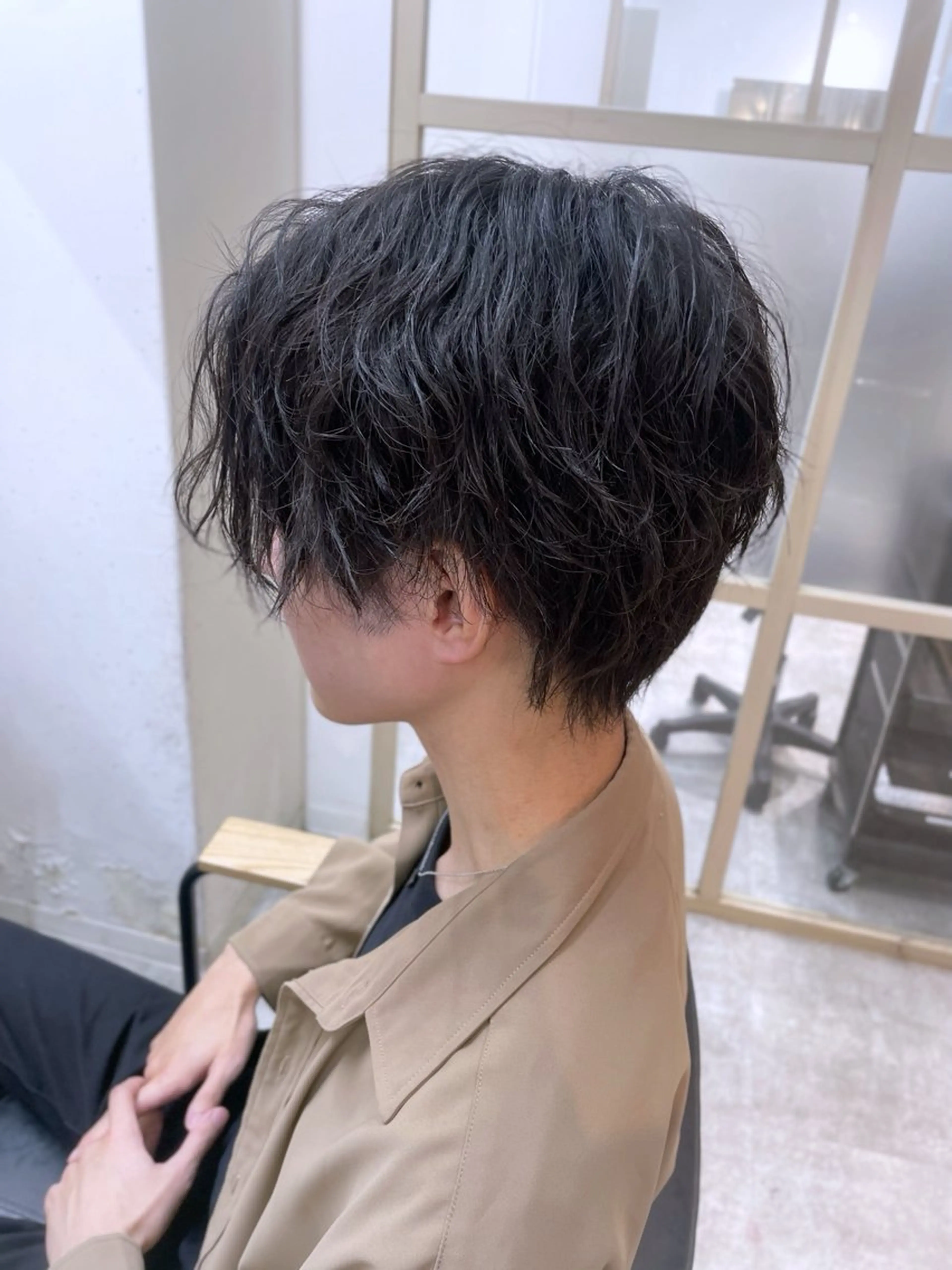 ミディアム メンズ カット ヘッドスパ EMANON新宿南口所属・ケアブリーチ×艶カラ ー️🫧Shioriのヘアスタイル