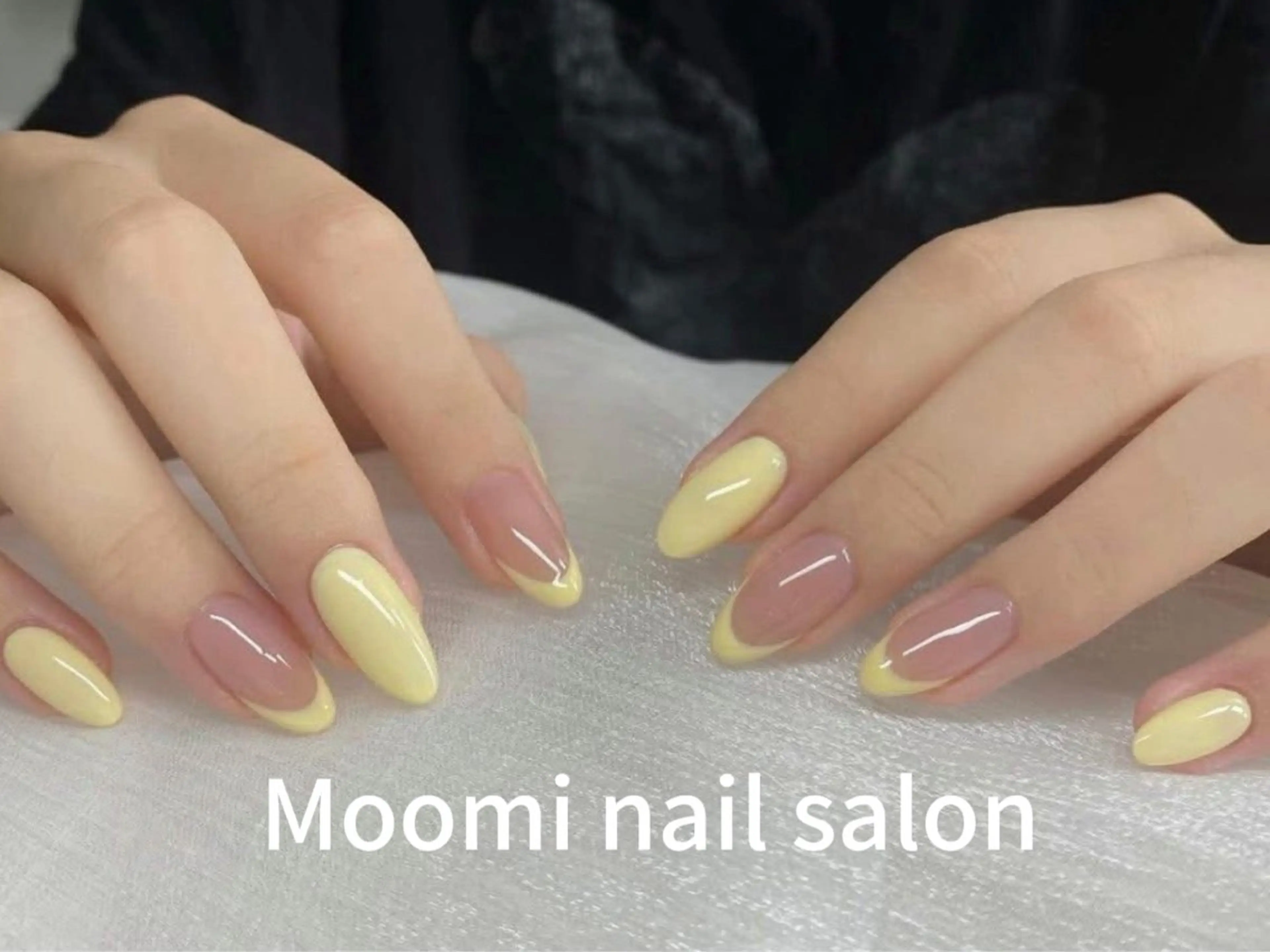 ネイル ボルドー チークネイル フレンチネイル ジェルネイル グラデーション ハンドネイル Moomi nail salonのネイルデザイン