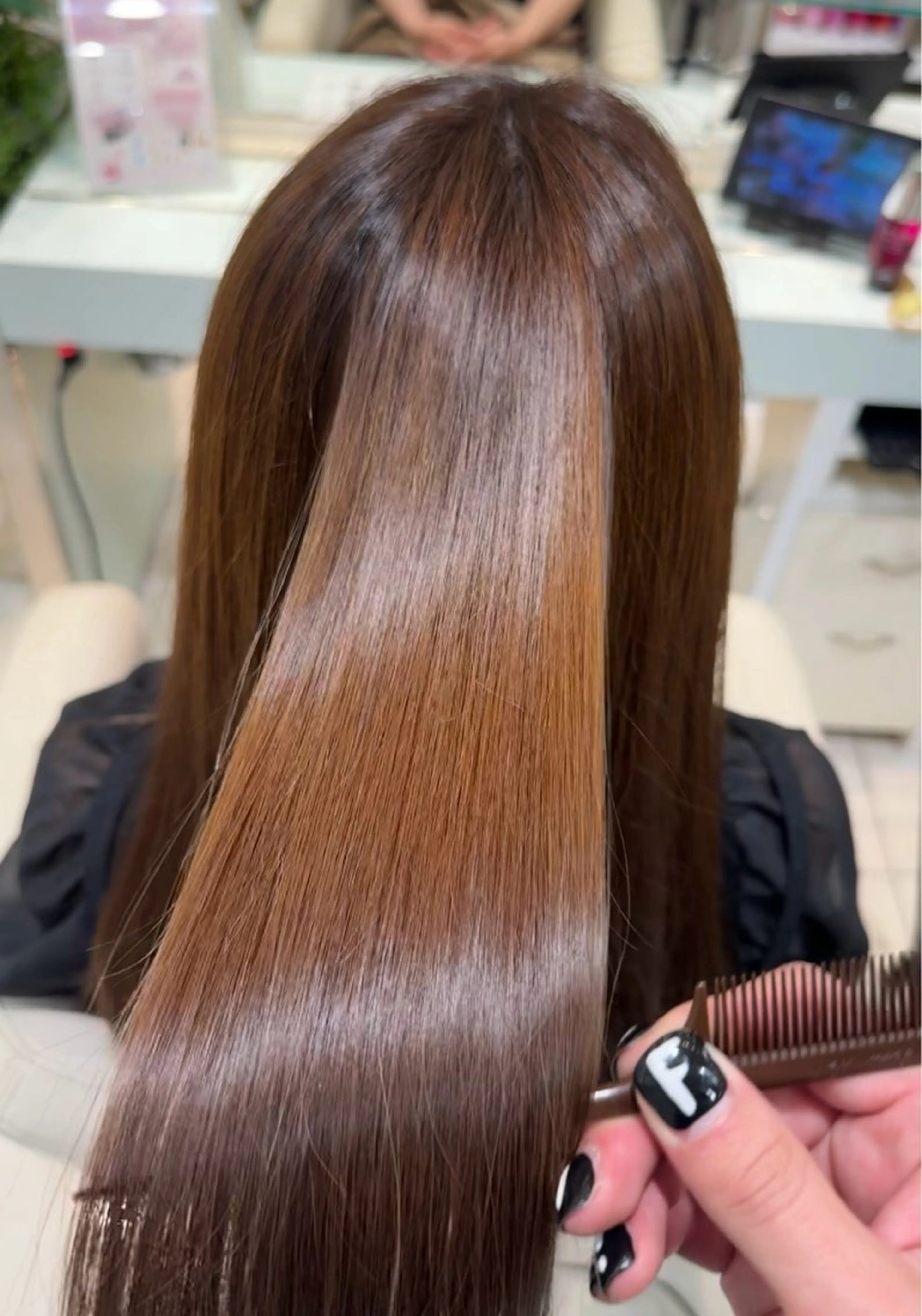 セミロング トリートメント 曲がる縮毛/カルマパ ーマ/池袋/横村大全のヘアスタイル