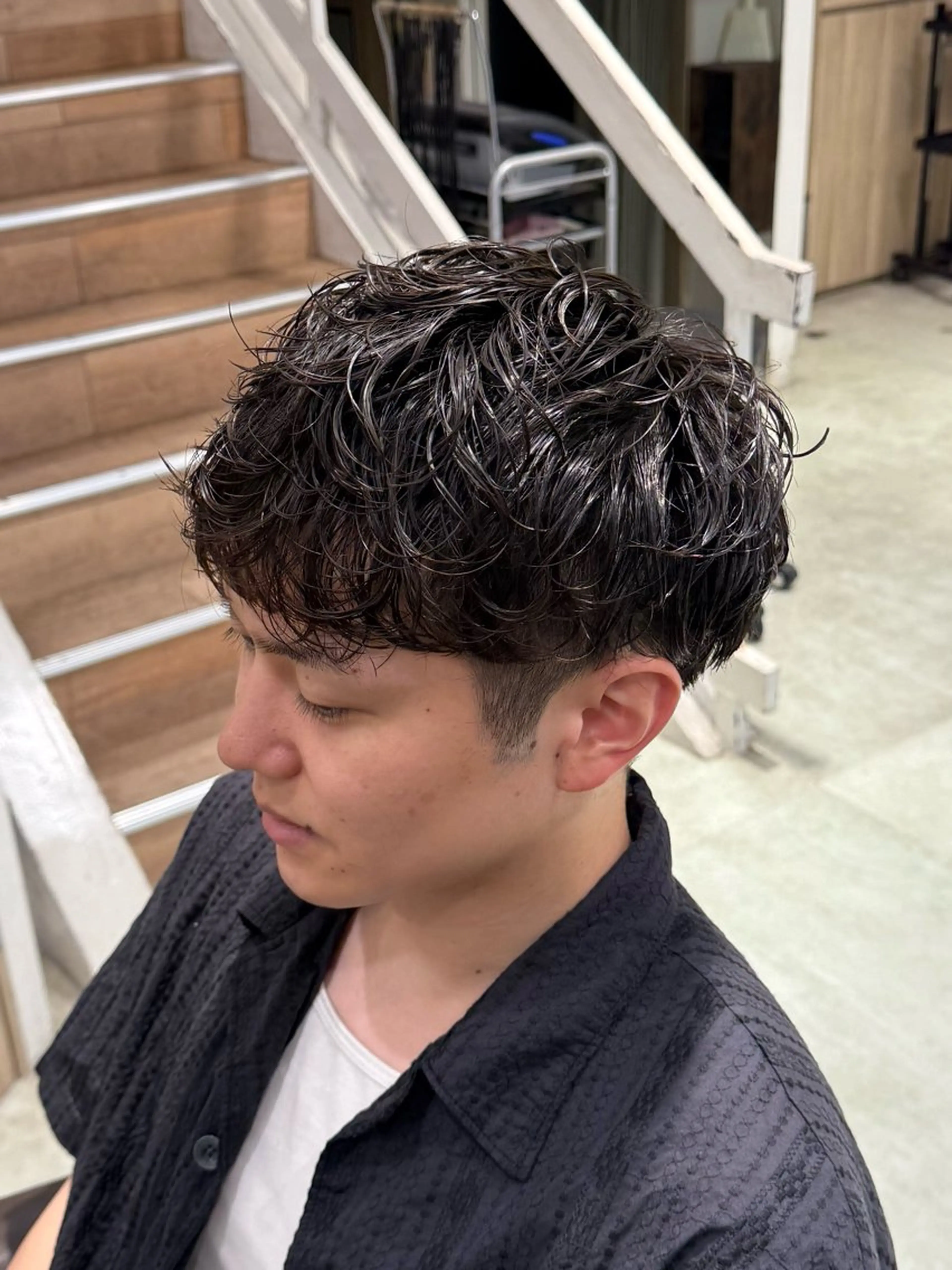 カット＋波巻きパーマの写真