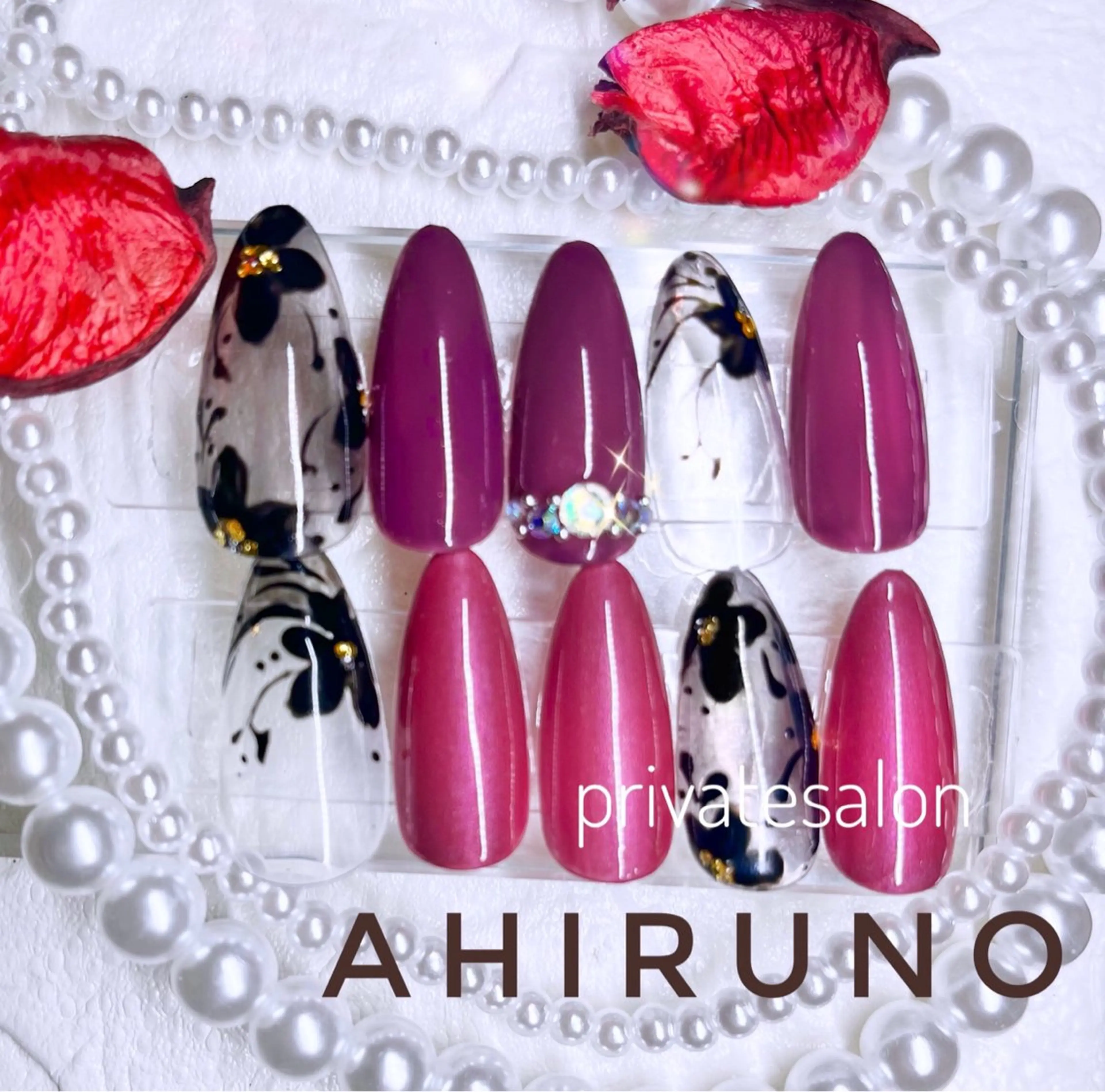 ネイル フットネイル ハンドネイル 東京あきる野市ネイル ✿ ｙｕiのネイルデザイン