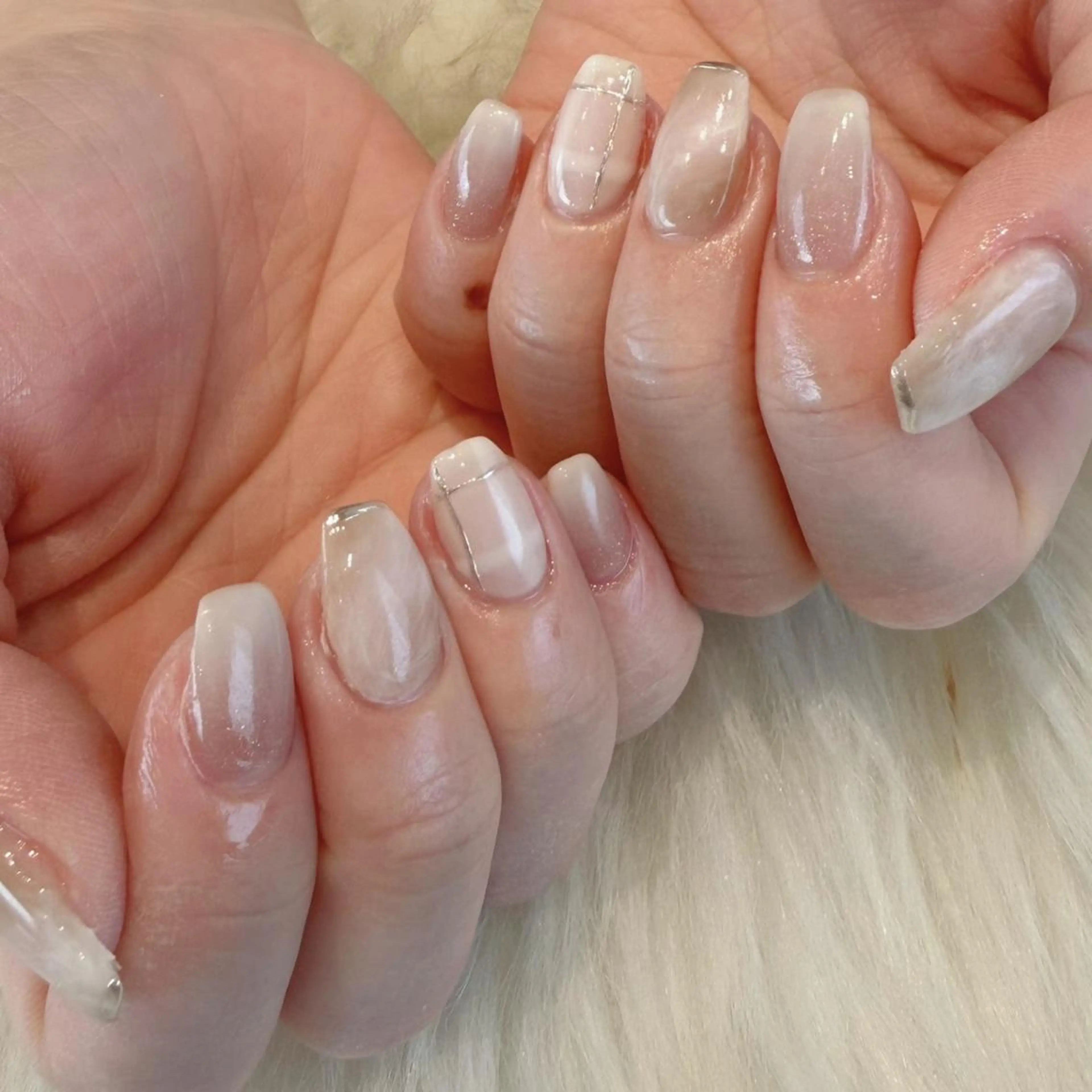 ネイル ニュアンスネイル ハンドネイル Kanai Harukaのネイルデザイン