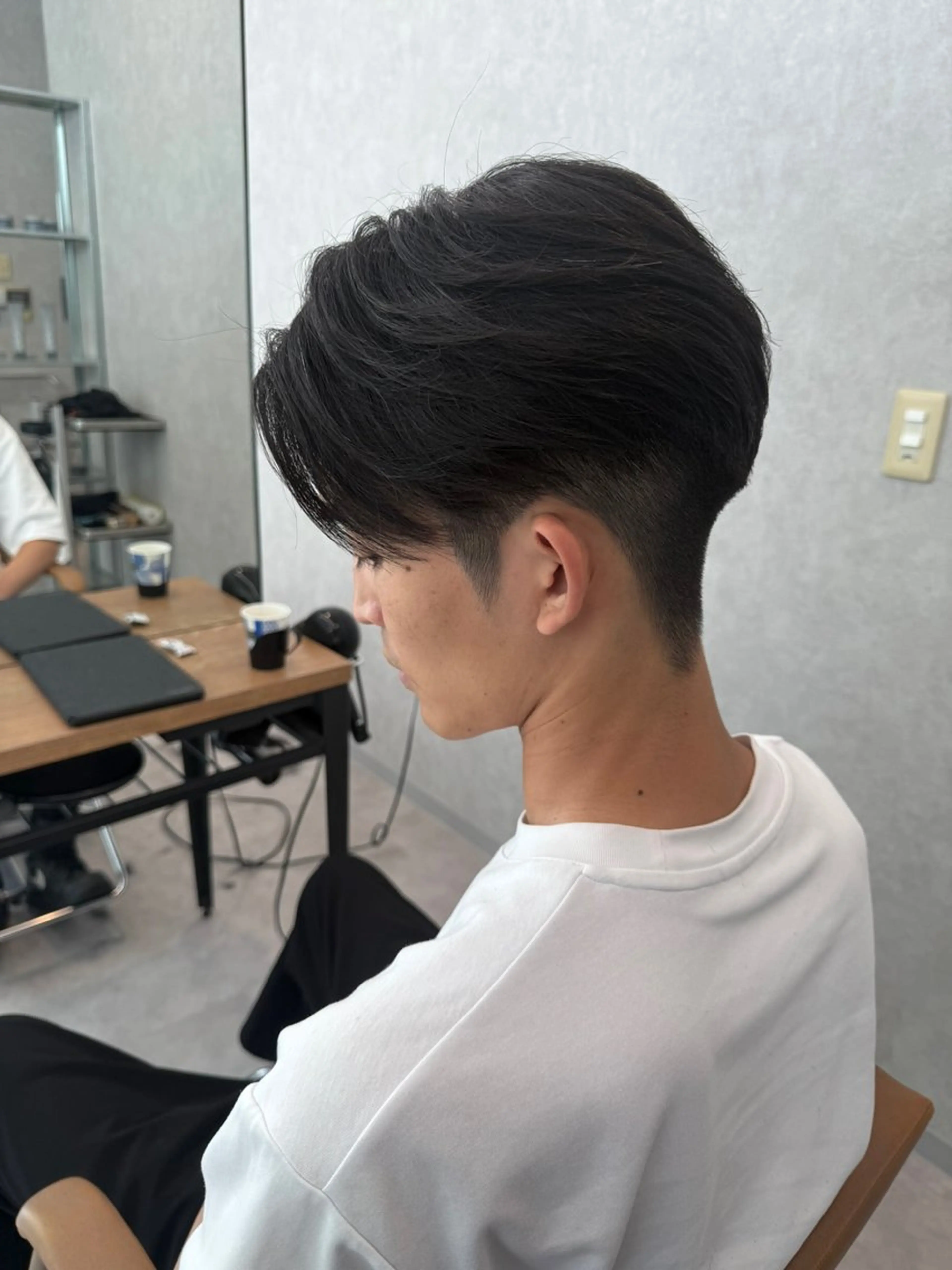 ショート メンズ センターパート 縮毛矯正 カット 縮毛矯正 メンズパーマ職人/ 天神/tatsukiのヘアスタイル