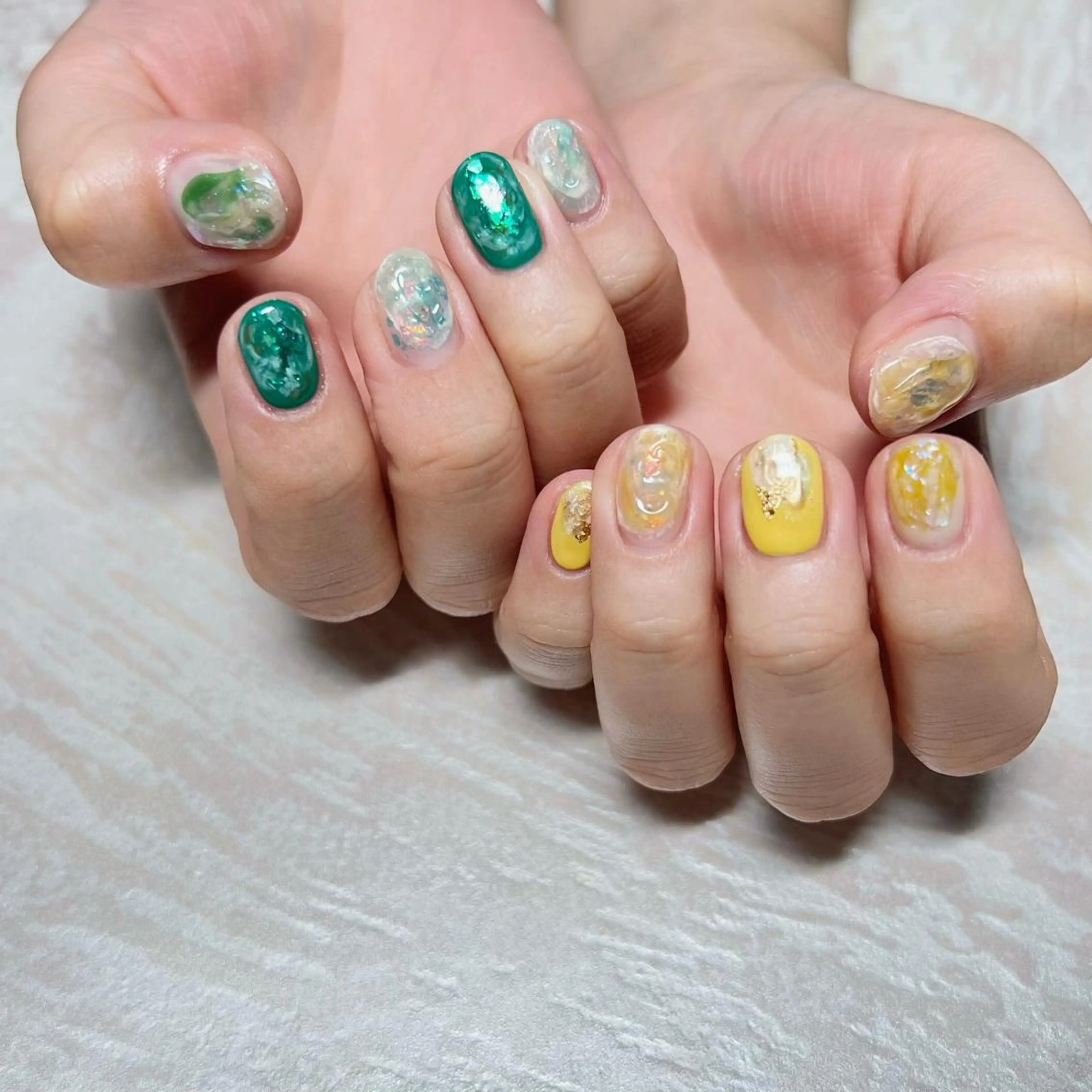 ネイル ニュアンスネイル ショートネイル gemickle nailのネイルデザイン
