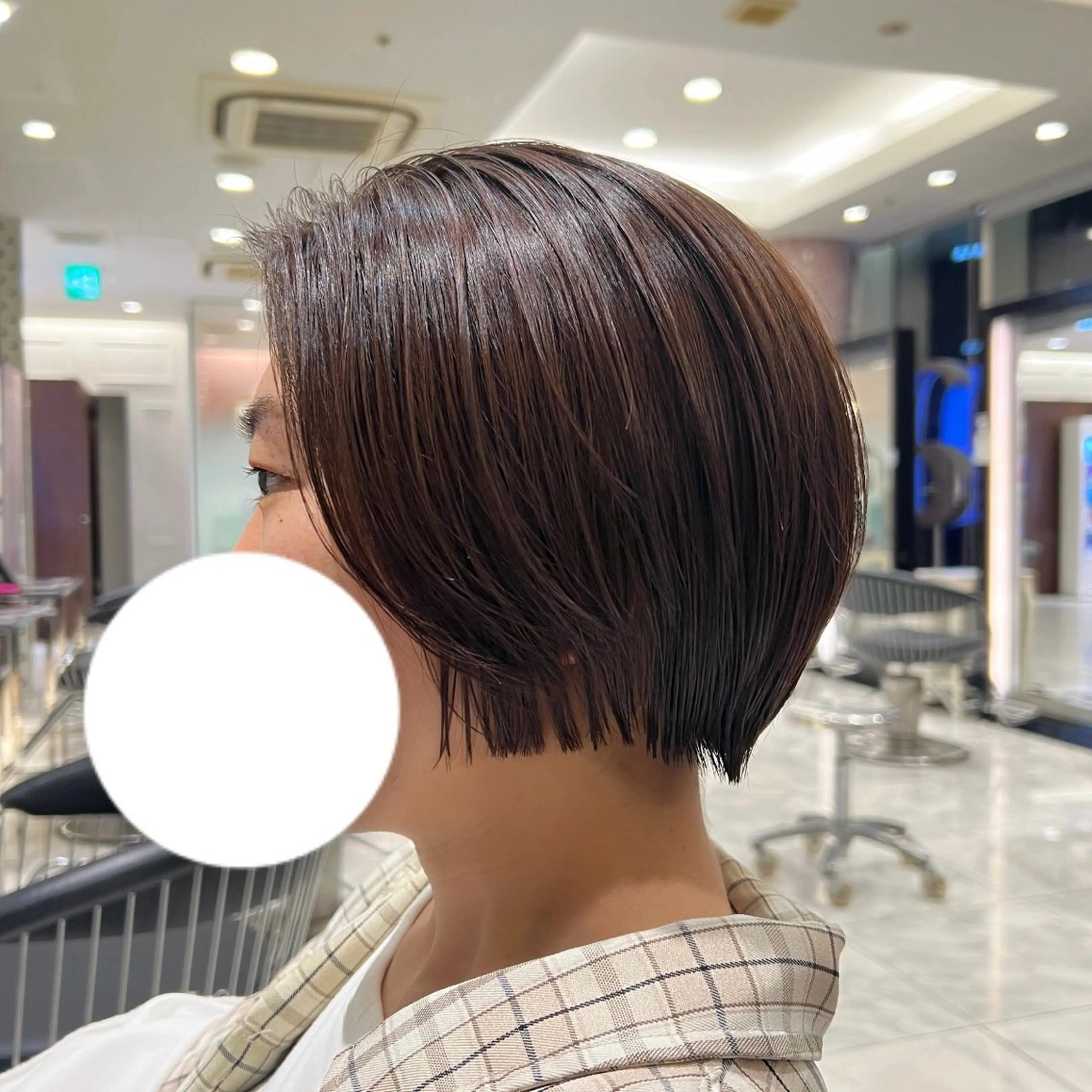 ショート ワンホンパーマ/ 菜月のヘアスタイル