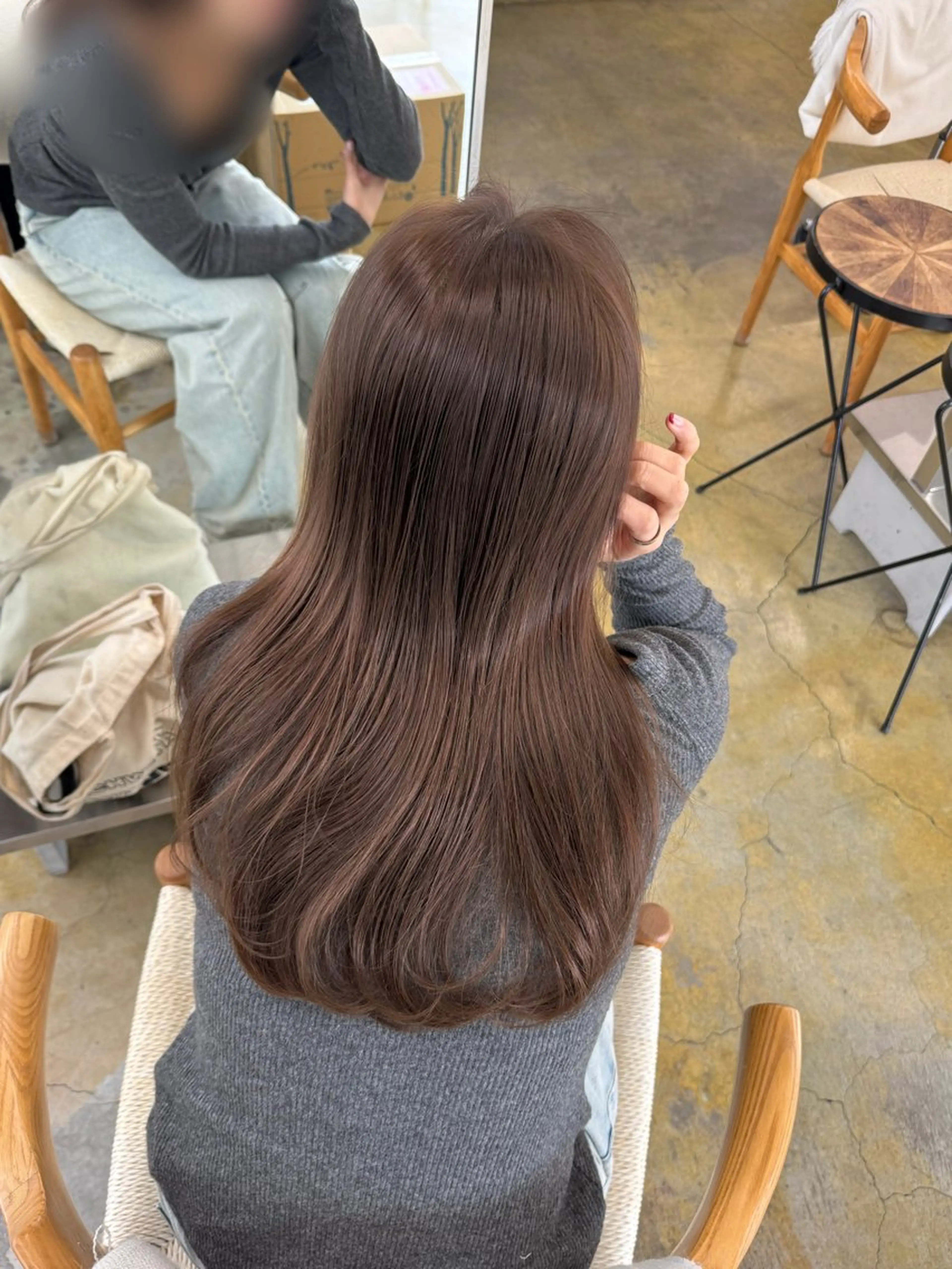 ミディアム カラー ヘアカラー トリートメント 髪質改善カラー♡/ 縮毛矯正/珠貴のヘアスタイル