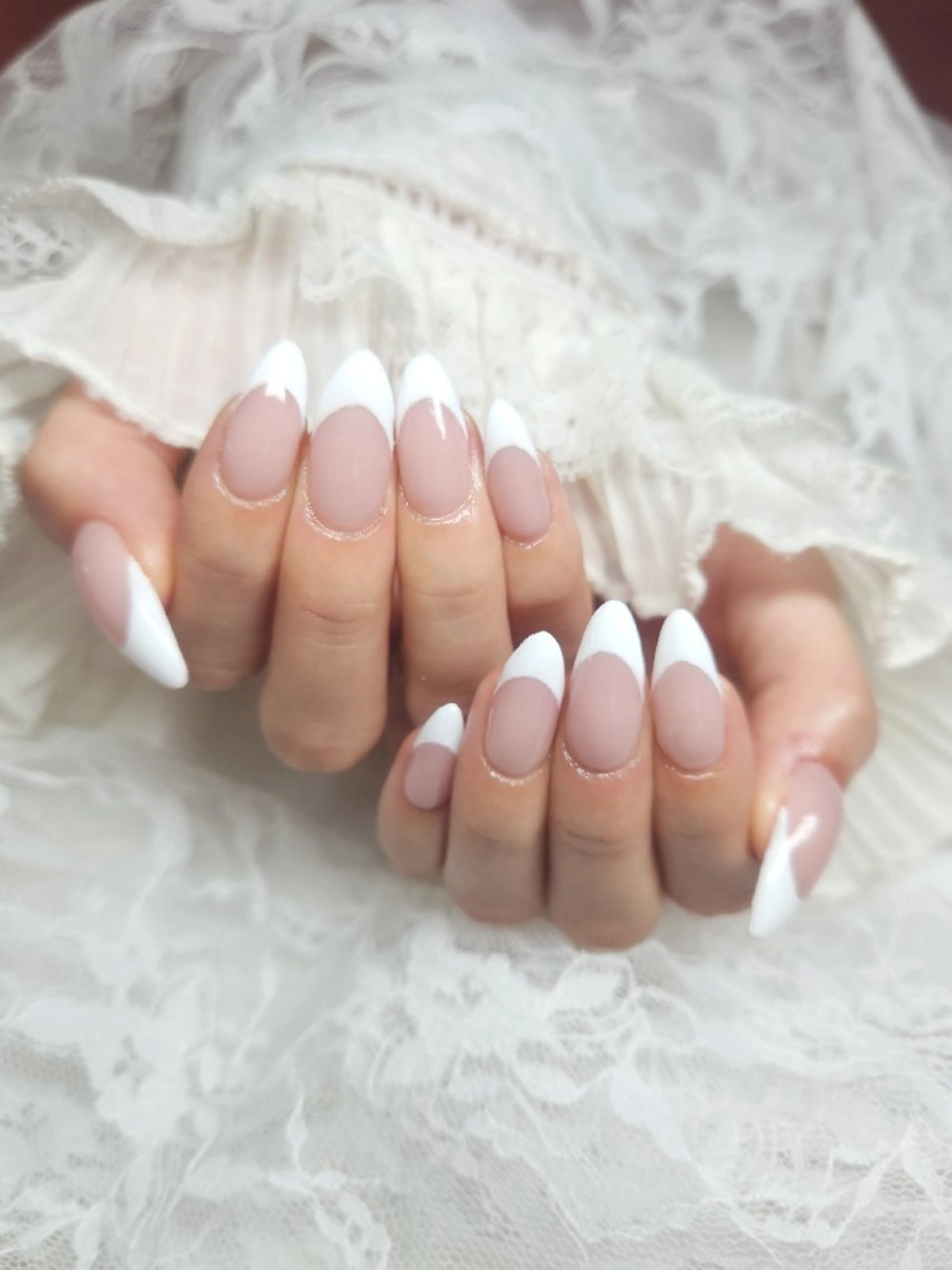 ネイル フレンチネイル キラキラネイル 韓国ネイル オフィスネイル ワンカラーネイル nailsalon sissy所属・sissy hatsuneのネイルデザイン