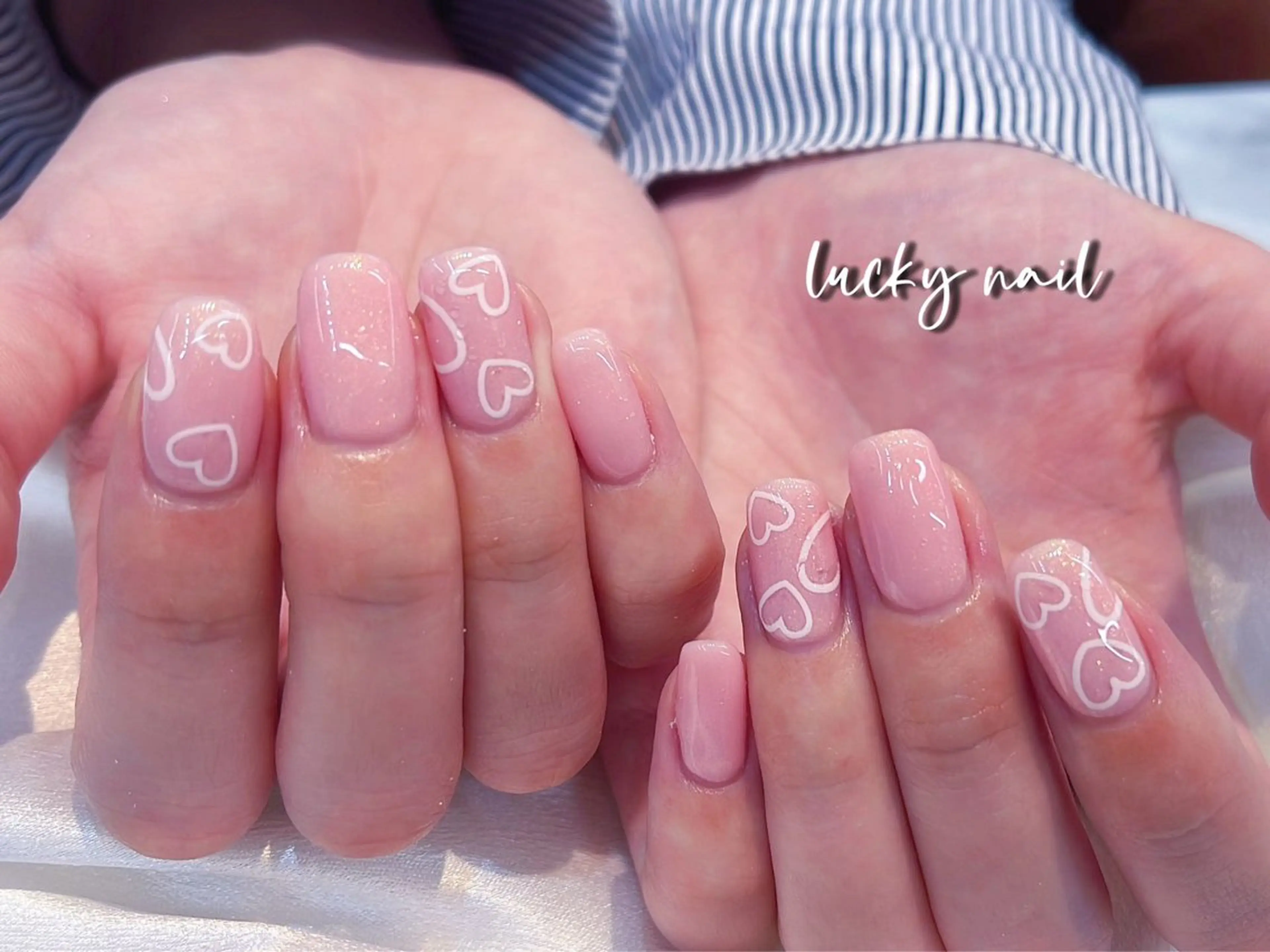 【新規ソフトジェルオフ無料】持ち込みデザイン（ 両手シンプルアート4本  ）の写真