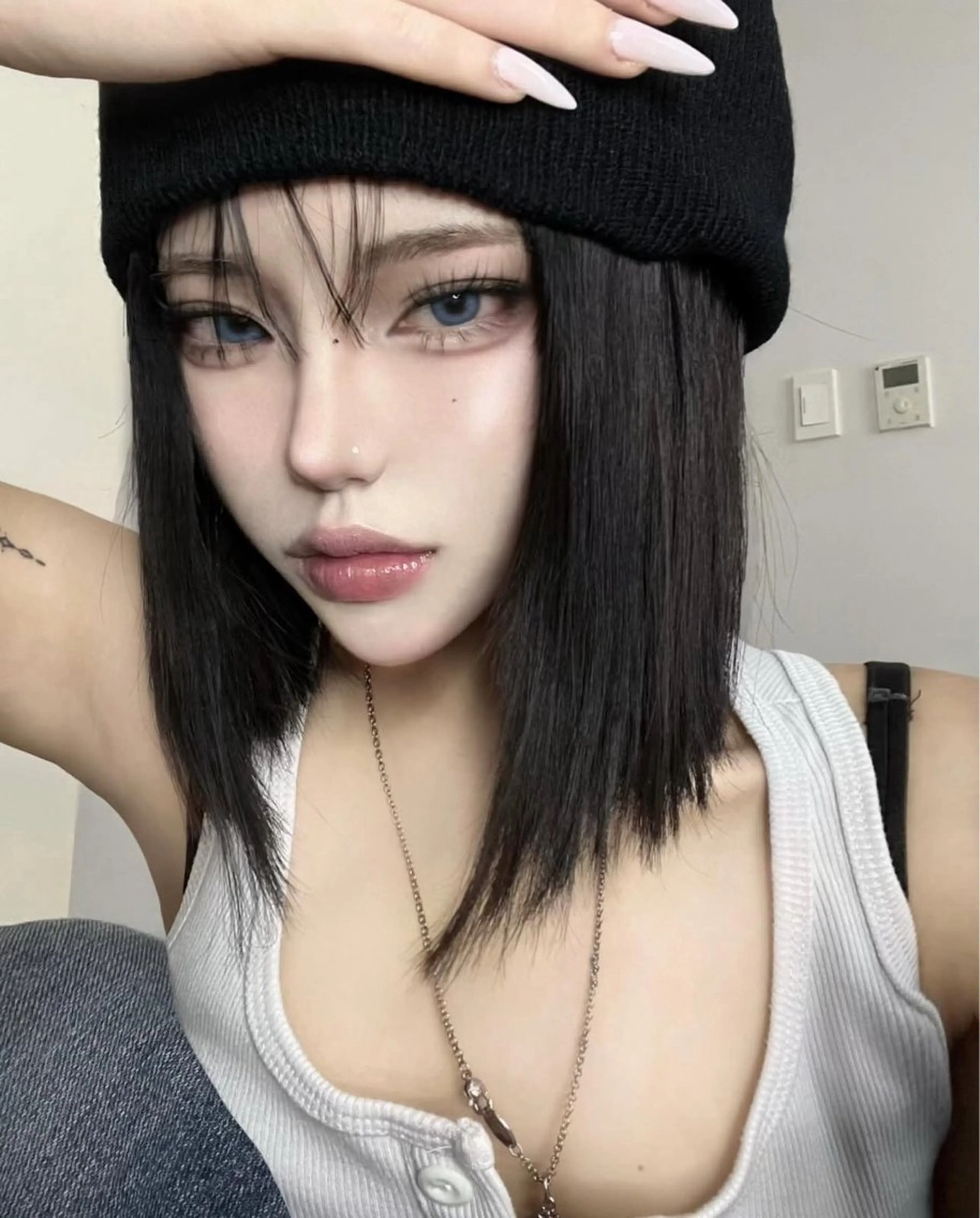 ミディアム カラー ワンホンヘア ケラチン/Kaitoのヘアスタイル