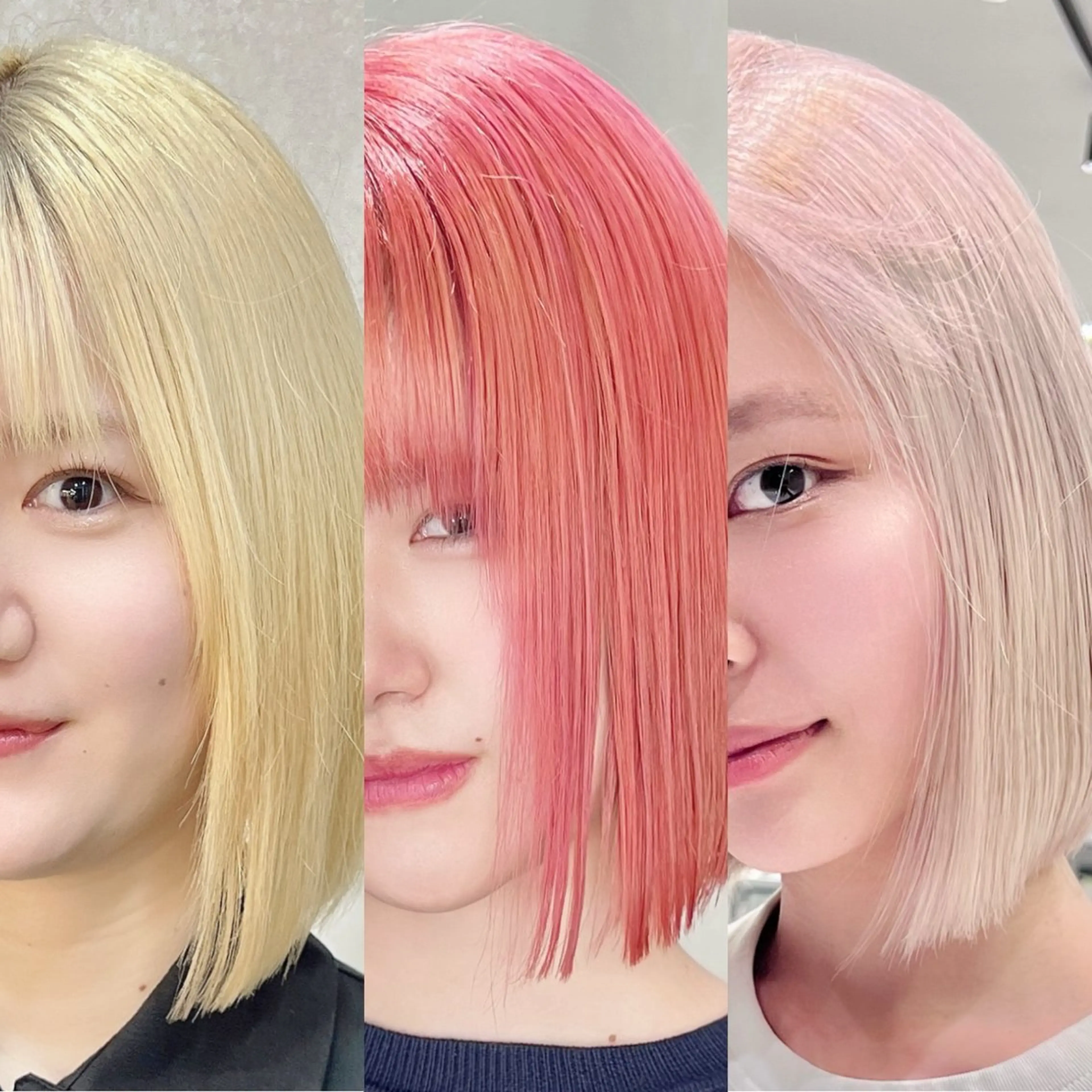 ミディアム ハイトーン/レイヤー カット岩田健斗/新宿のヘアスタイル