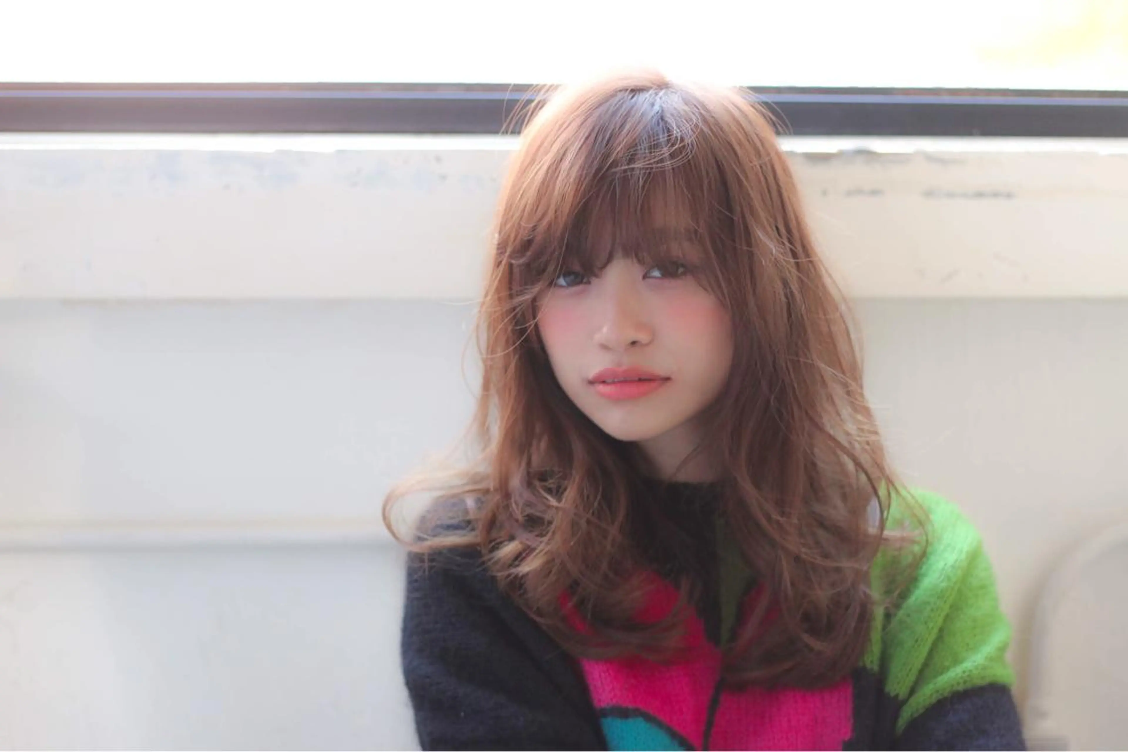 ミディアム カラー パーマ グレージュ 髪質改善縮毛矯正✨ ナリタユウヤのヘアスタイル