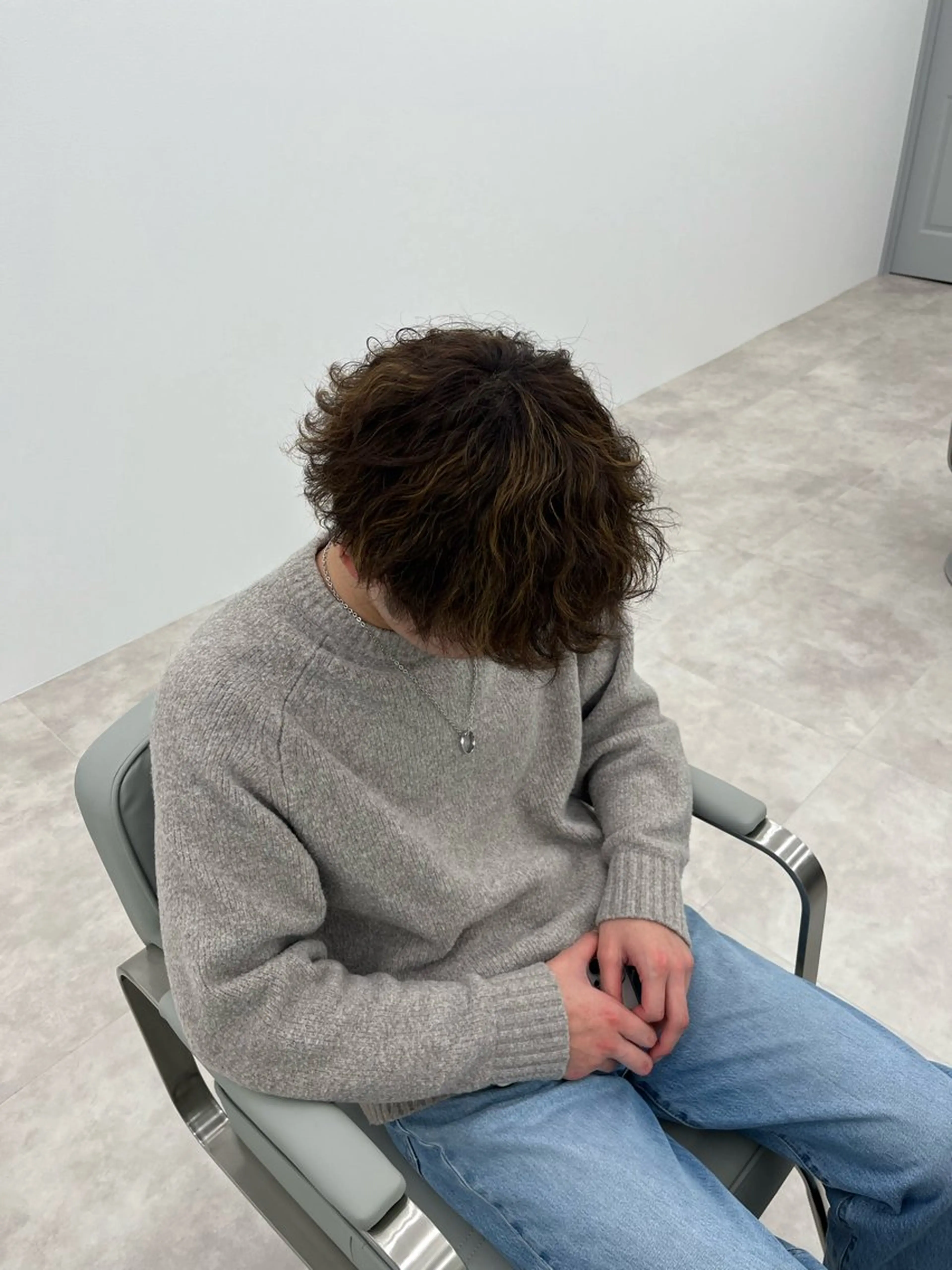 パーマ メンズ 波巻きパーマ Agu academy YAMAGATA所属・荒木 美沙樹のヘアスタイル