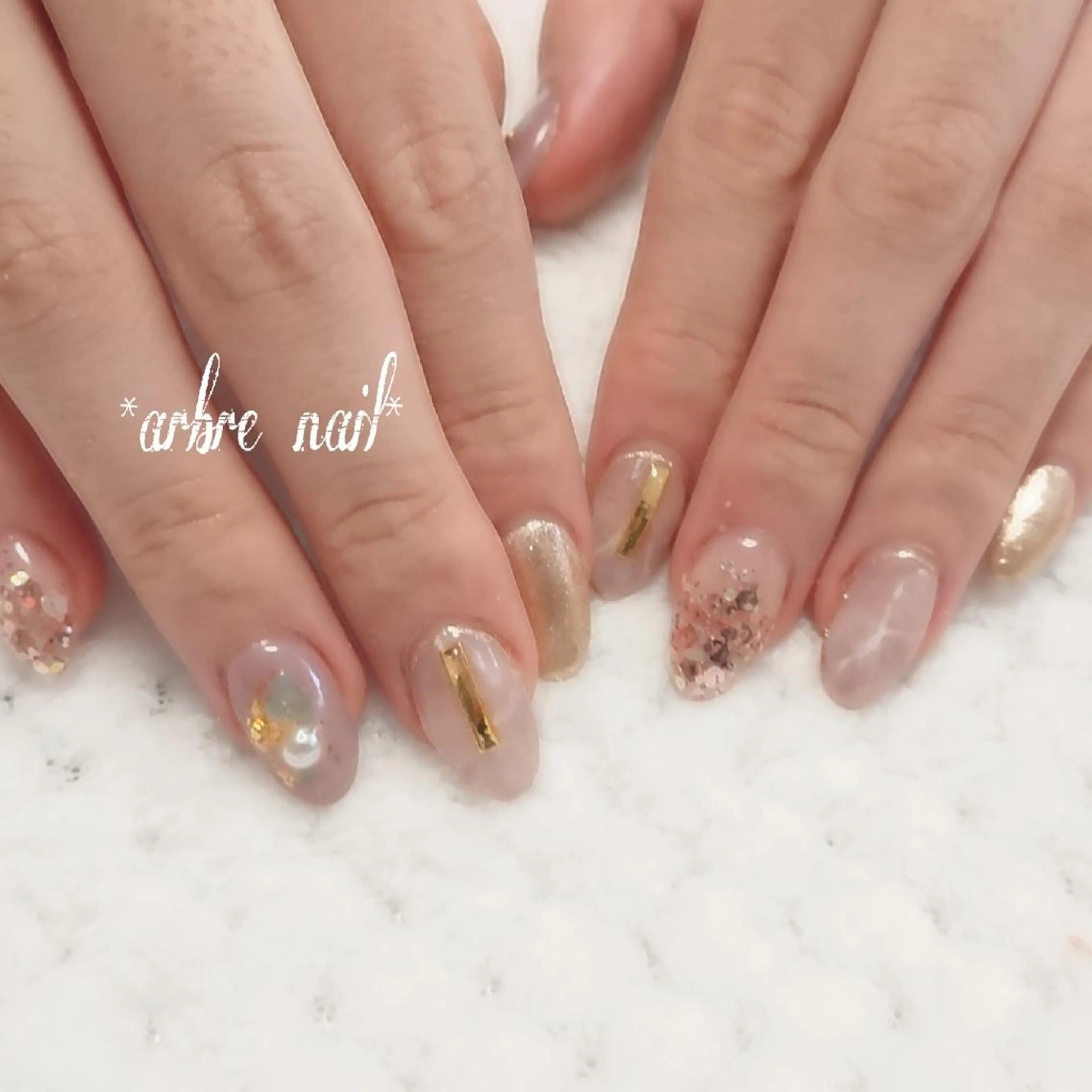 ネイル ジェルネイル ＊arbre nail＊.アーブルネイル所属・✯.。 arbre  nail 。✯.のネイルデザイン