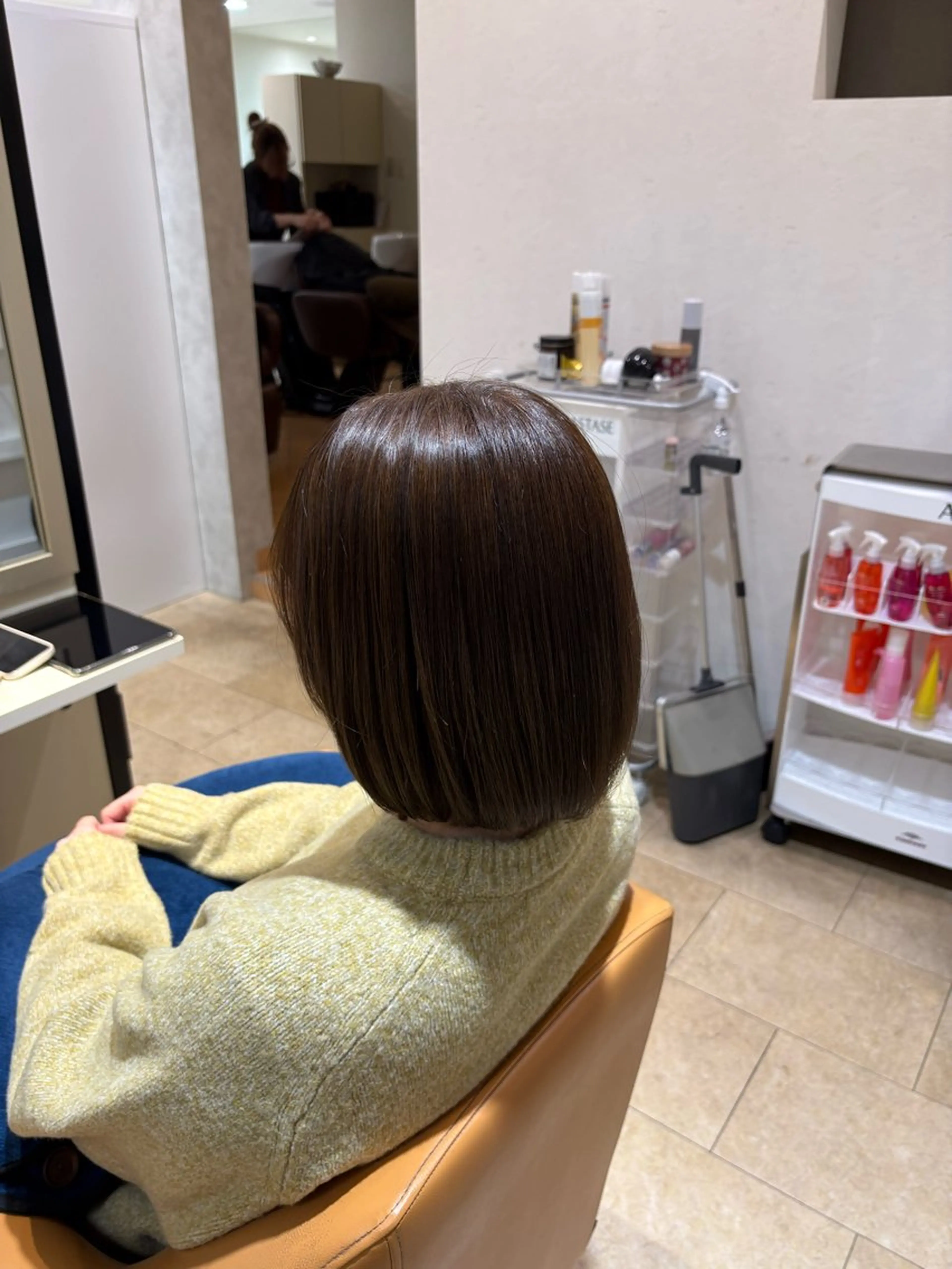 ミディアム カラー あいり 福岡美容師のヘアスタイル