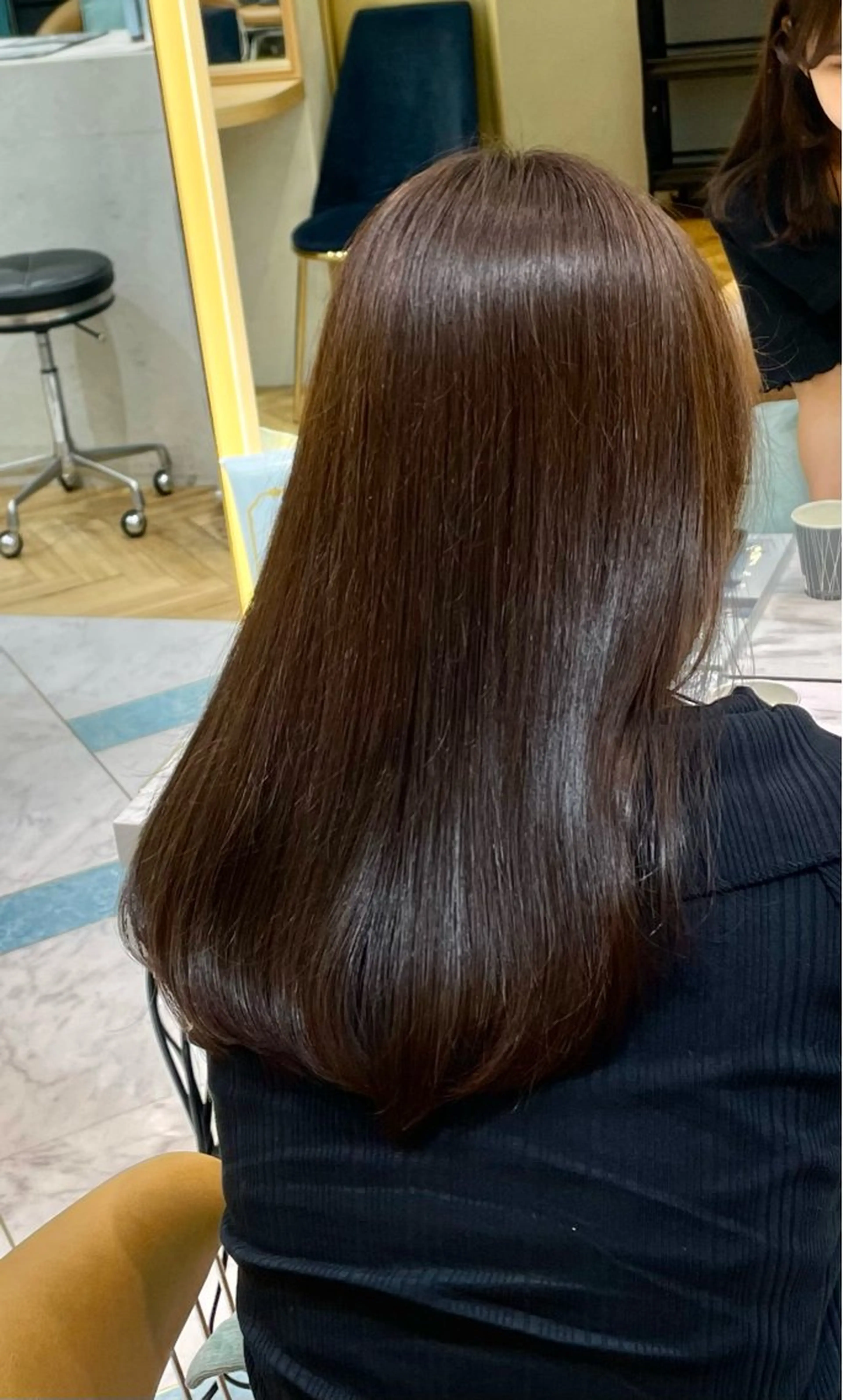 セミロング カラー ブラウンカラー ♥️透明感×抜け感 ベージュ/佑珠♥️のヘアスタイル