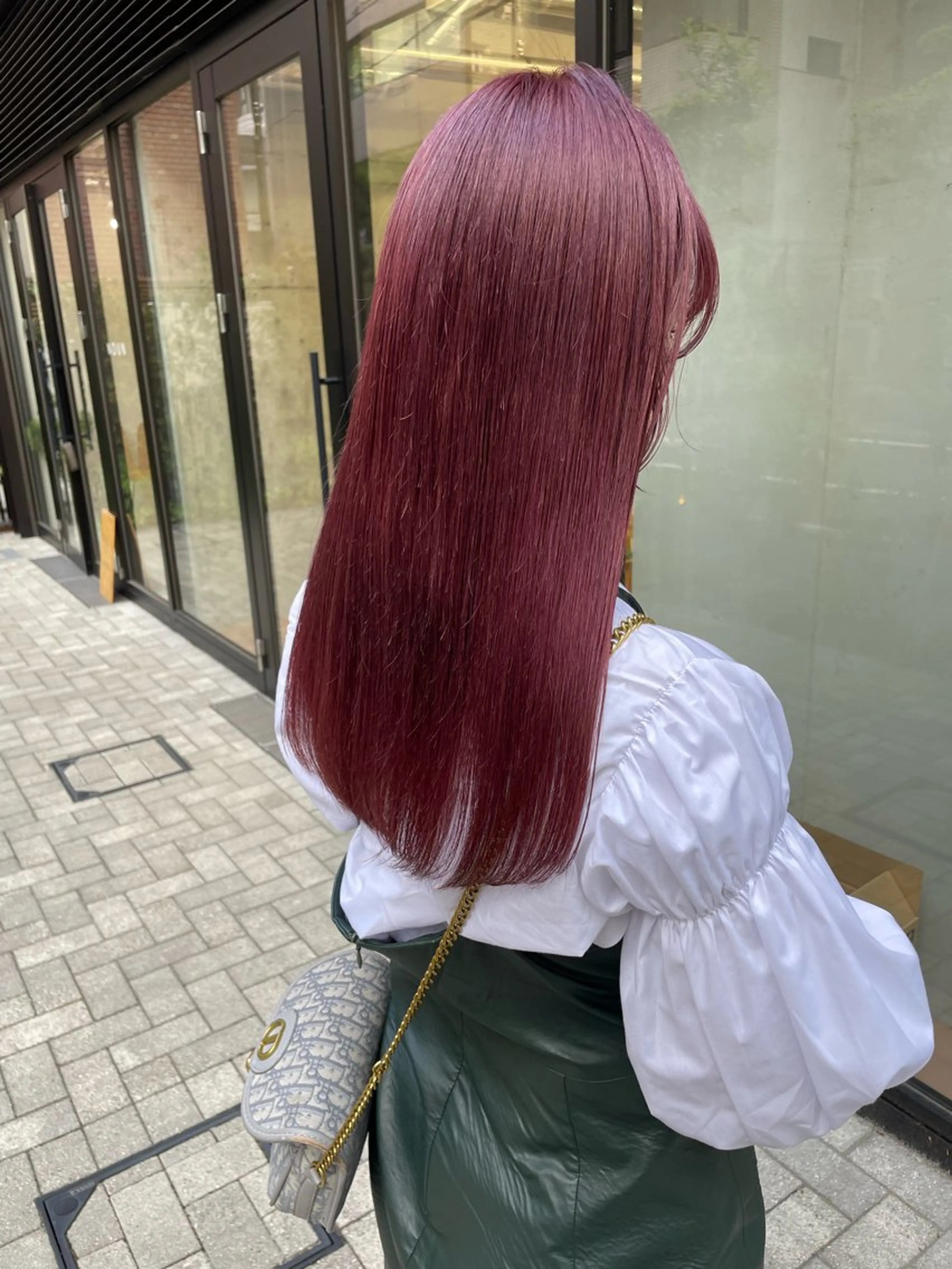 セミロング カラー ヘアカラー トリートメント mei｜顔まわり ×透明感カラーのヘアスタイル