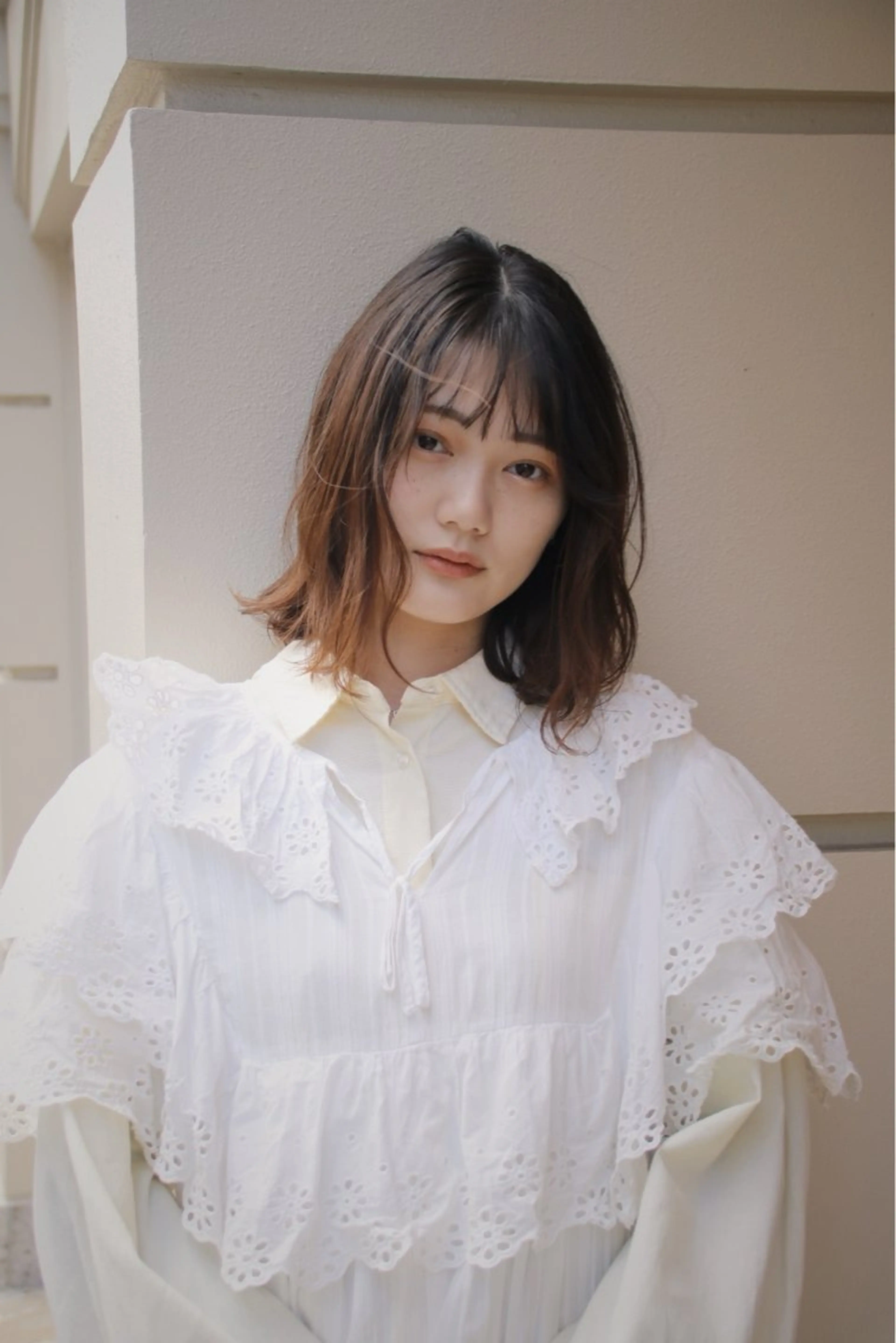 ミディアム パーマ ミディアムパーマ カット パーマ トリートメント dogstar小林諒 レイヤー/パーマのヘアスタイル