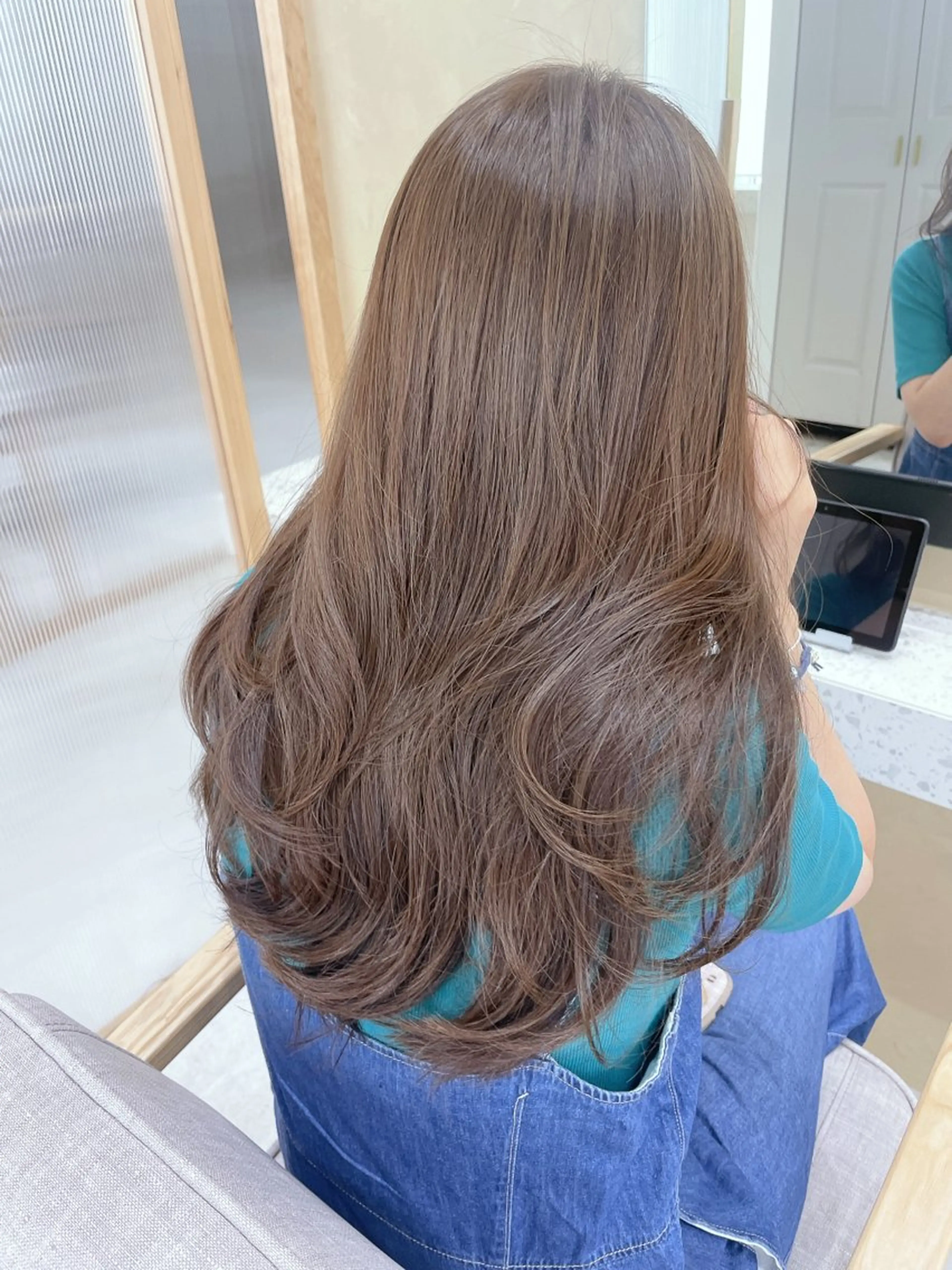 ロング カット ヘアカラー トリートメント 圧倒的モテ艶髪💎 レイヤー💎kanaのヘアスタイル