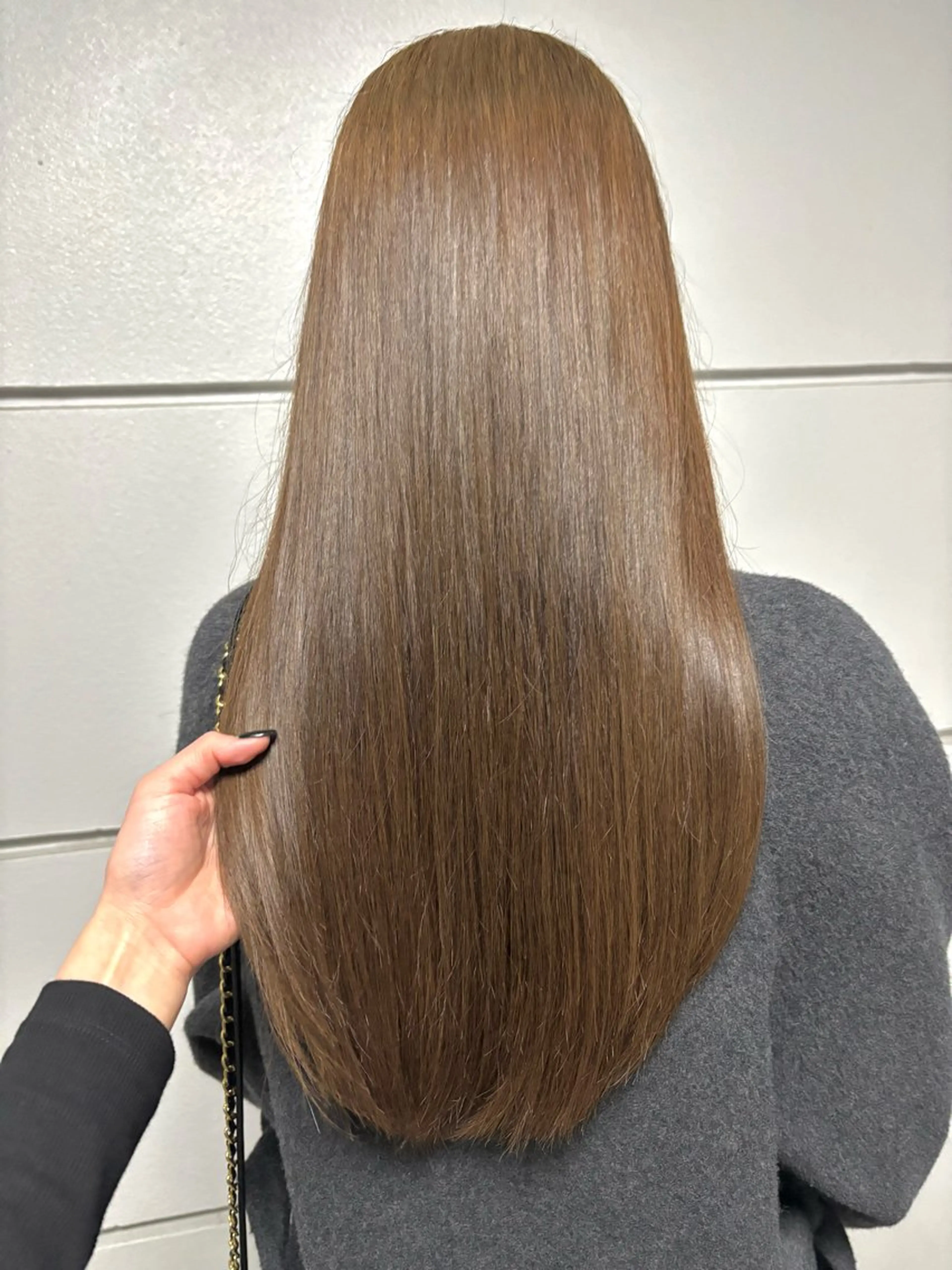 ロング カラー アッシュ 透明感カラー オレンジ バイオレットカラー カット ヘアカラー トリートメント 🦖ブリーチなしカラ ー∥RINA🦖のヘアスタイル