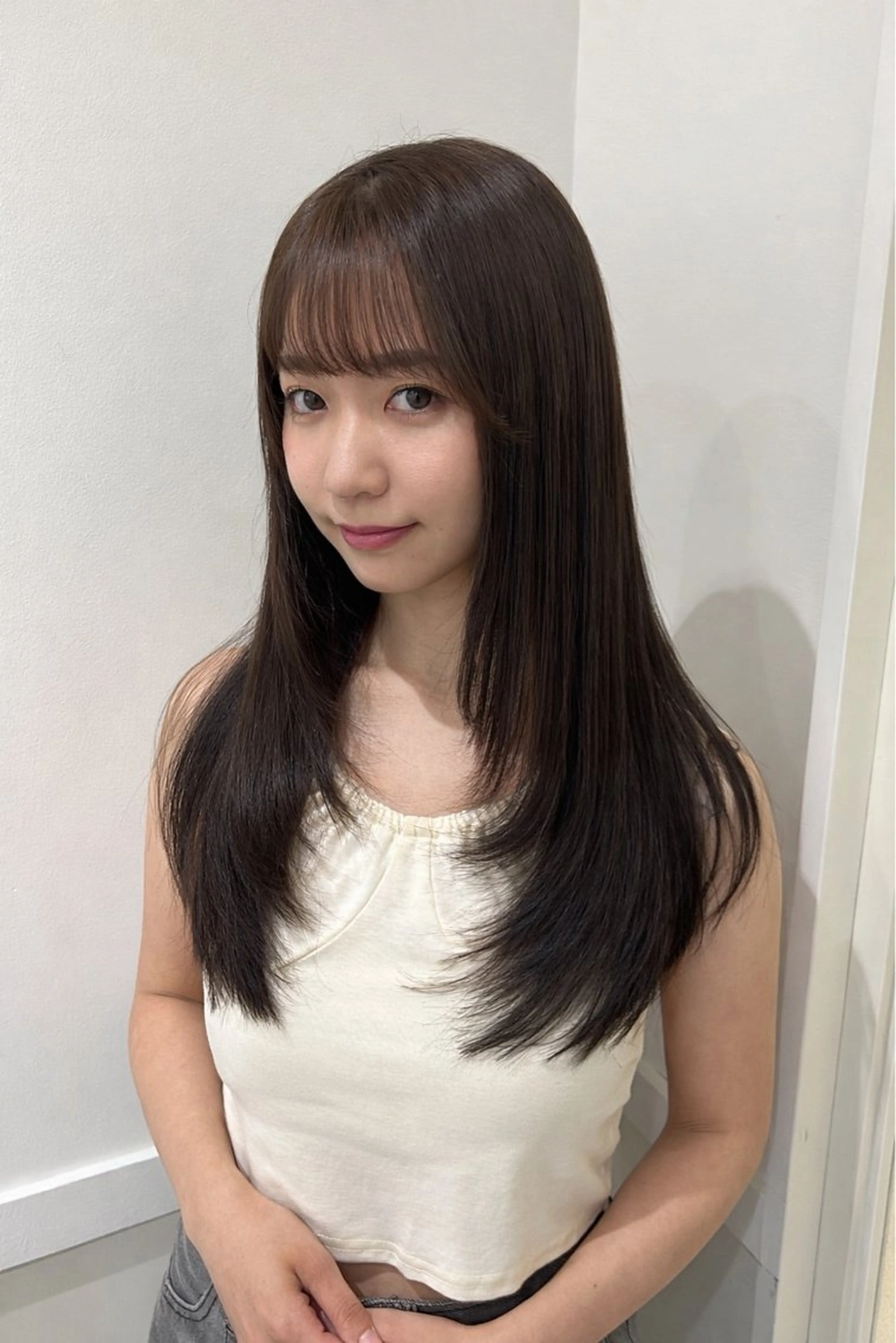 ロング 艶髪×縮毛矯正/ レイヤー　西村のヘアスタイル