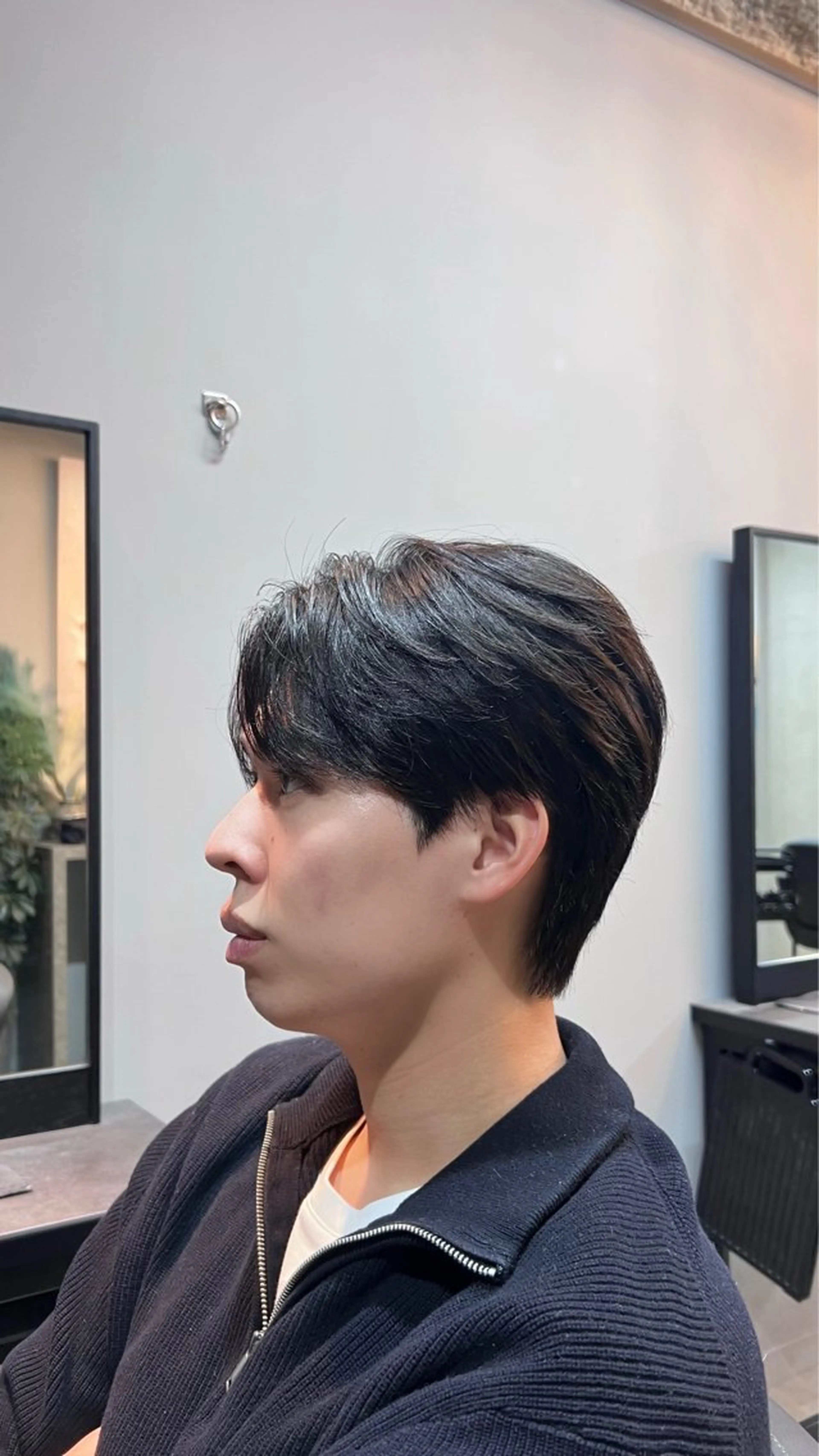 ショート パーマ メンズ センターパート カット Alo所属・💥メンズパーマ /表参道/モント💥のヘアスタイル