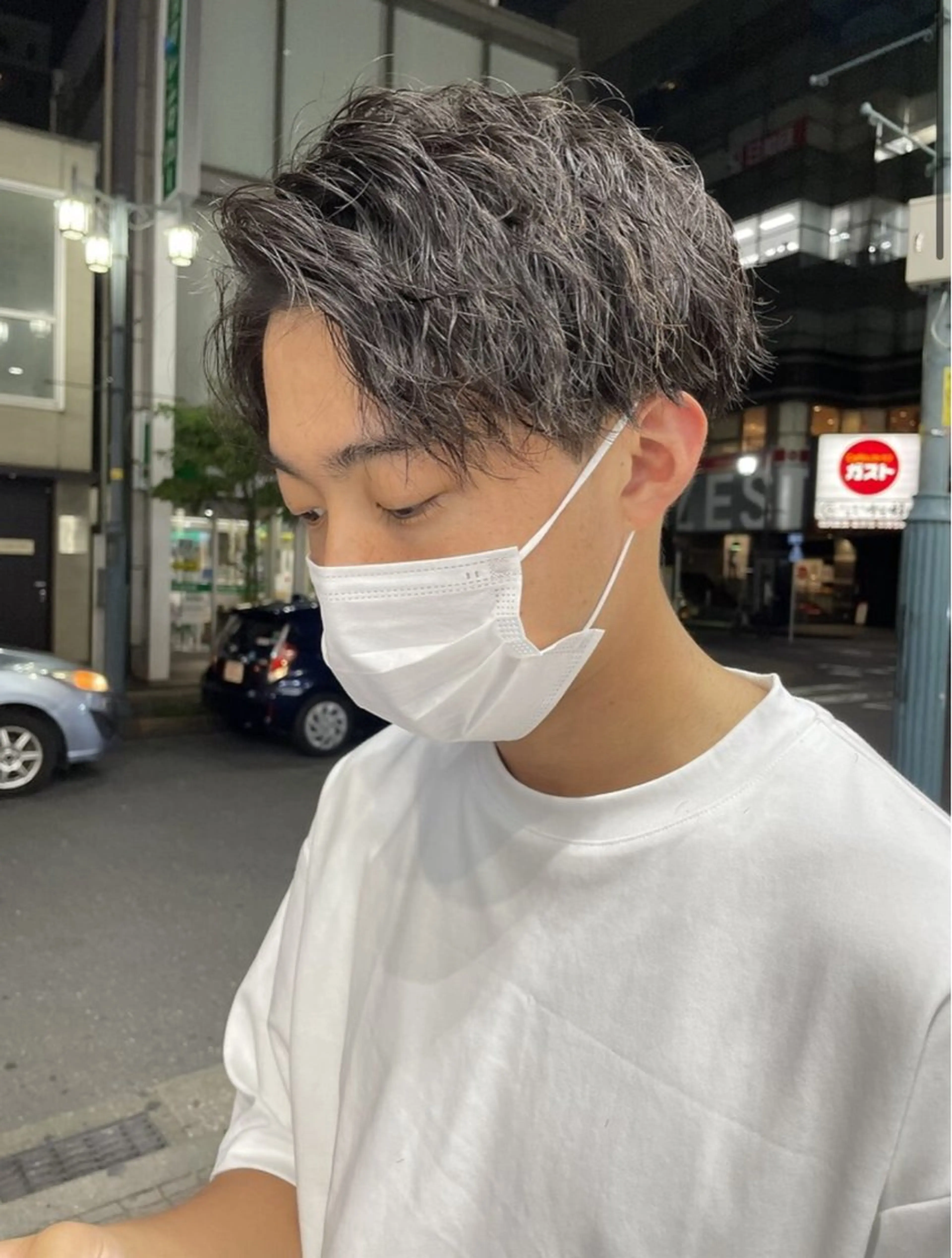 ショート パーマ 髪質改善 ショートヘア Rei/ 縮毛矯正/ ハイライトカラー募集のヘアスタイル