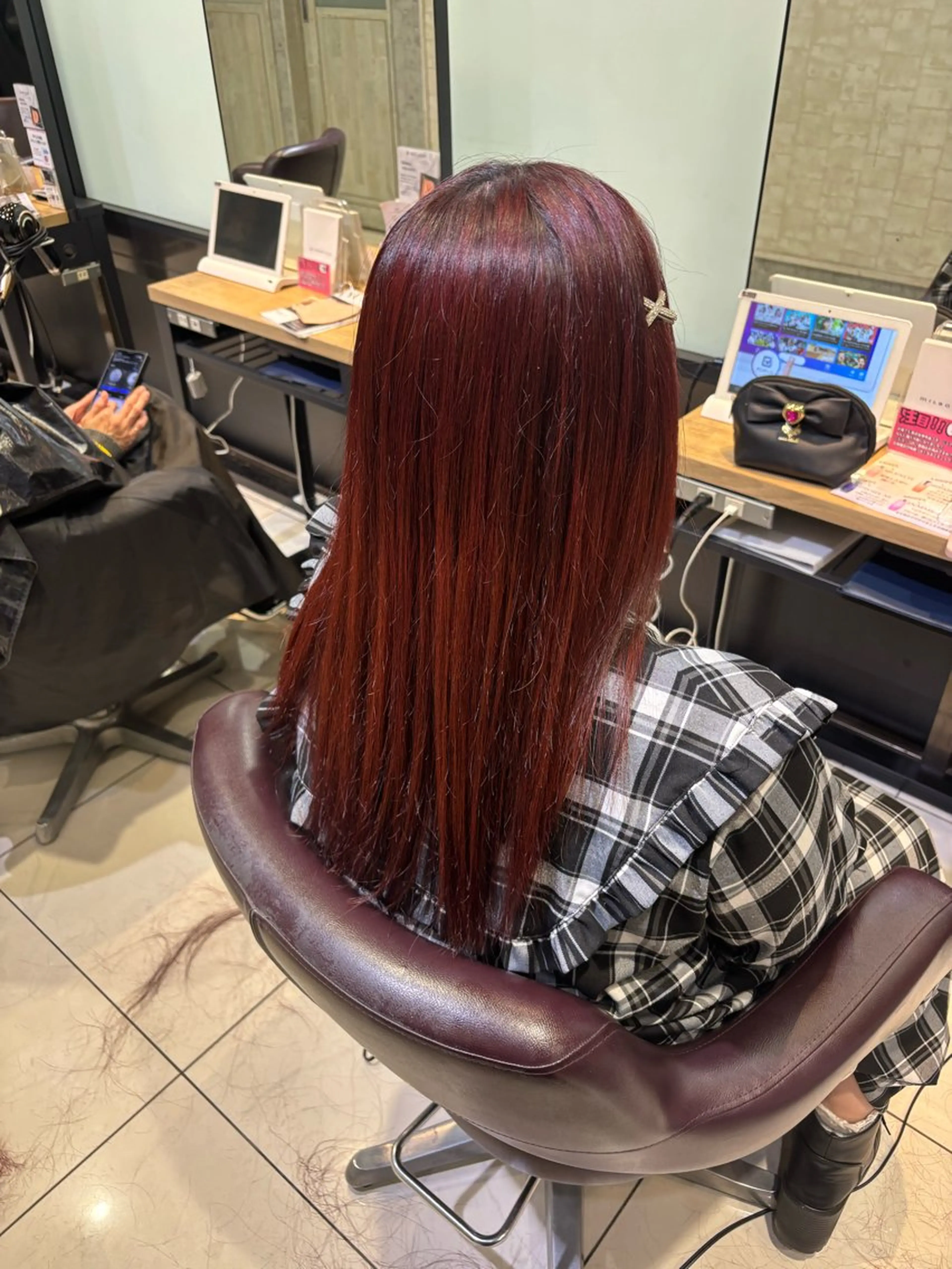 ロング カラー ヘアカラー トリートメント 韓国髪質改善艶カラー /レイヤー/miyuのヘアスタイル