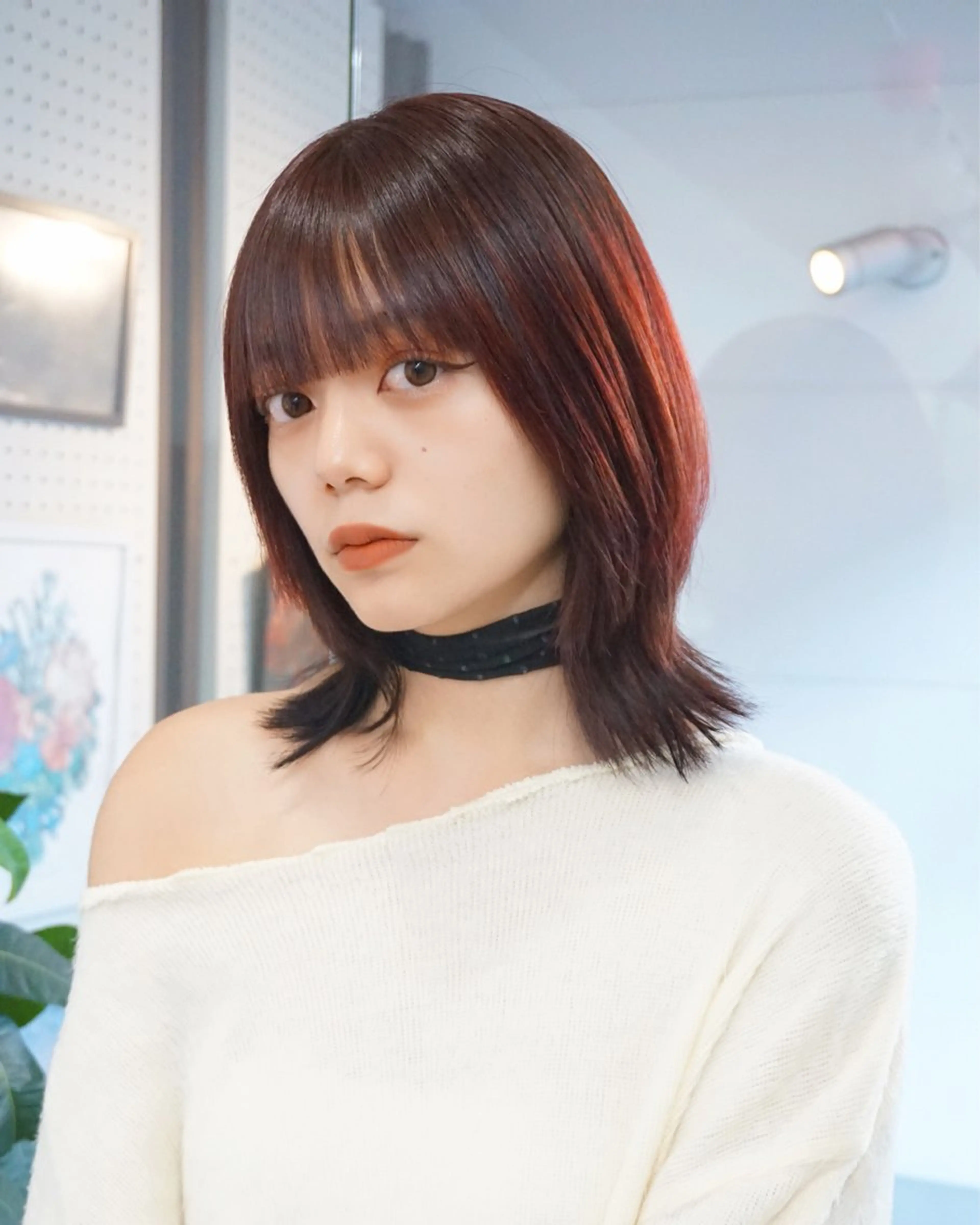 ミディアム ハイトーン/ ボブ/KAIのヘアスタイル