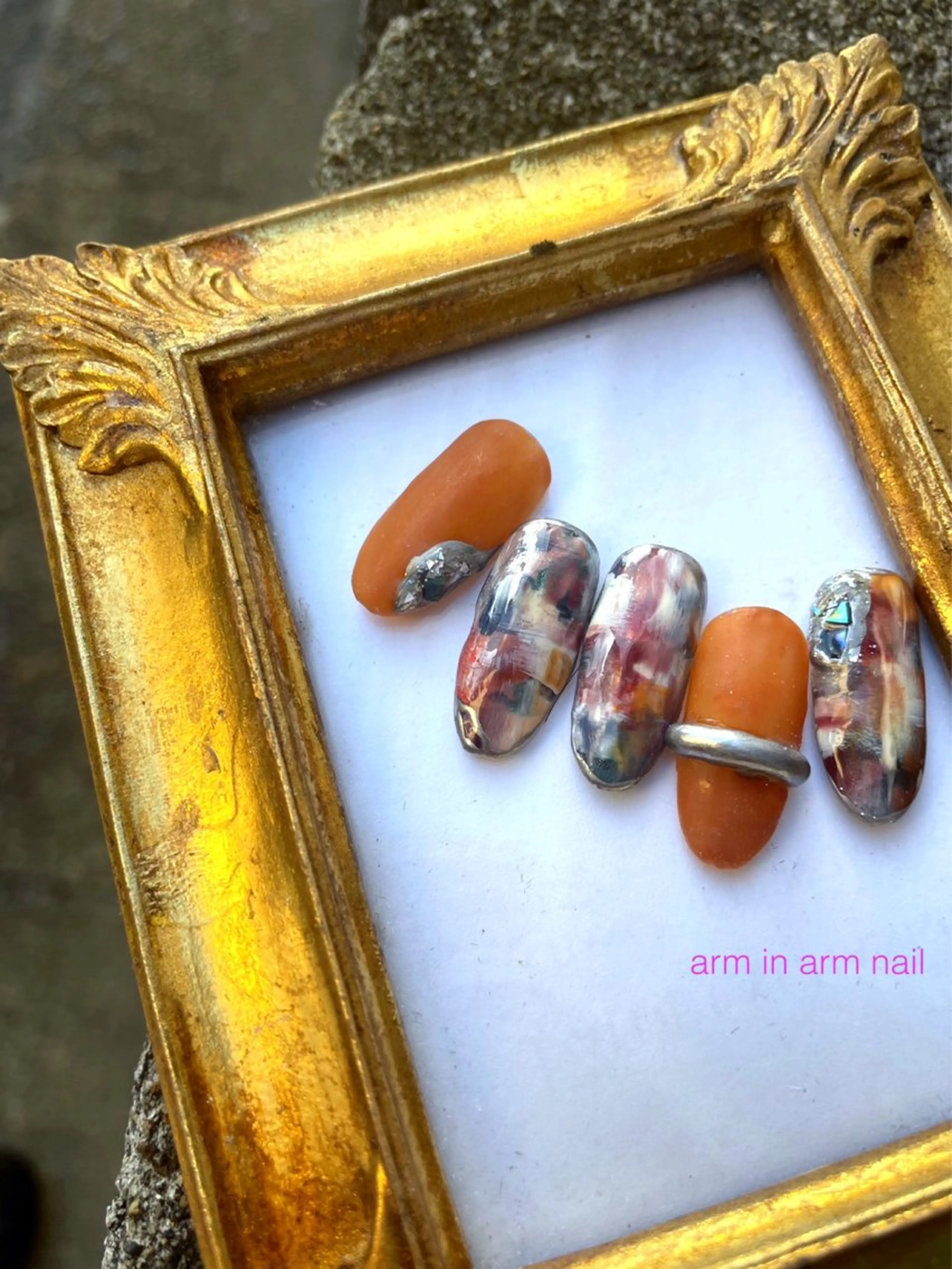 ネイル arm in arm ︎✿Yamamotoのマツエク・マツパデザイン