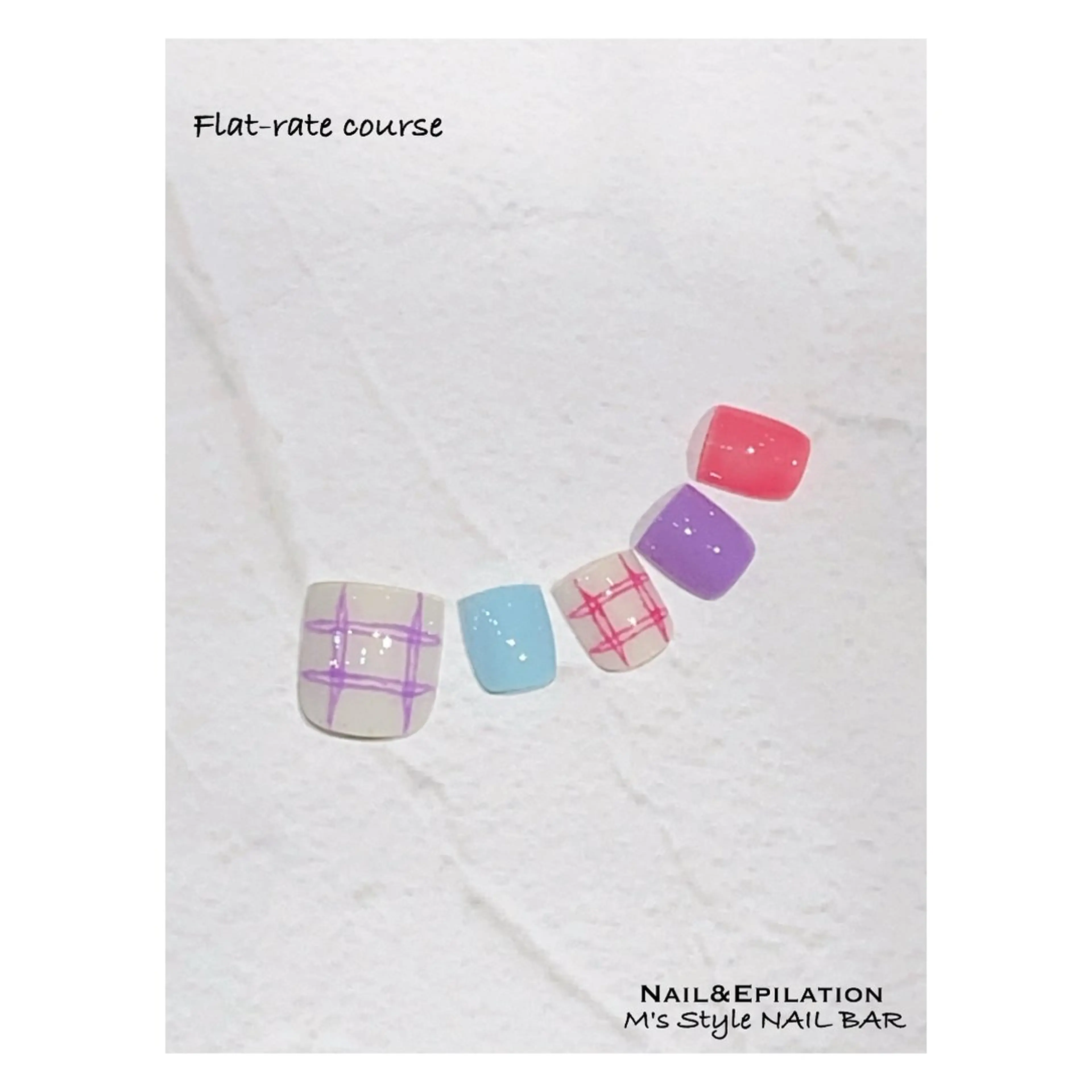 ネイル 成人式 フットネイル フレンチネイル ジェルネイル 韓国ネイル フットネイル M's Style NAIL BARのエステ・リラクイメージ