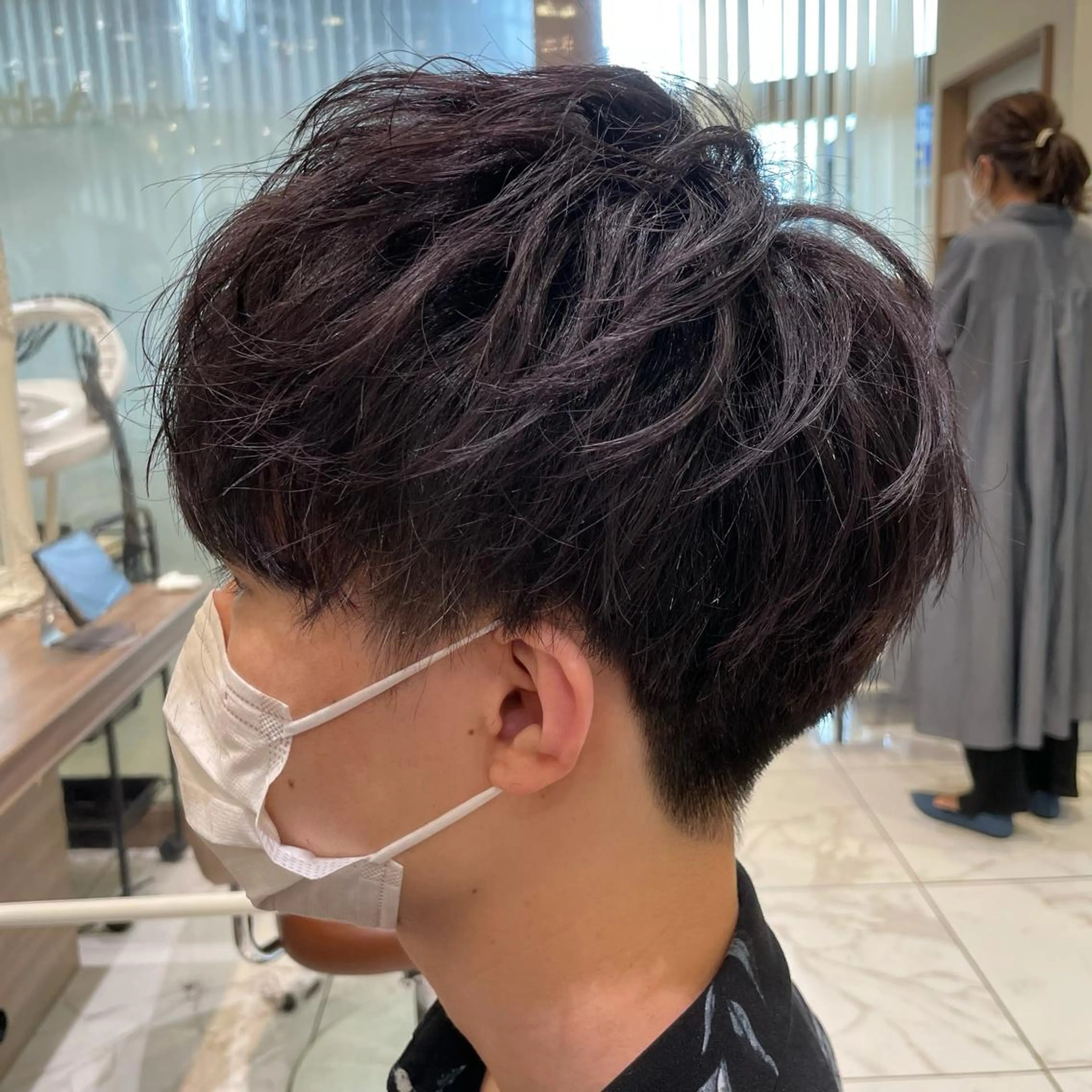 ショート カラー メンズ 【メンズ縮毛矯正】 田中秀斗のヘアスタイル