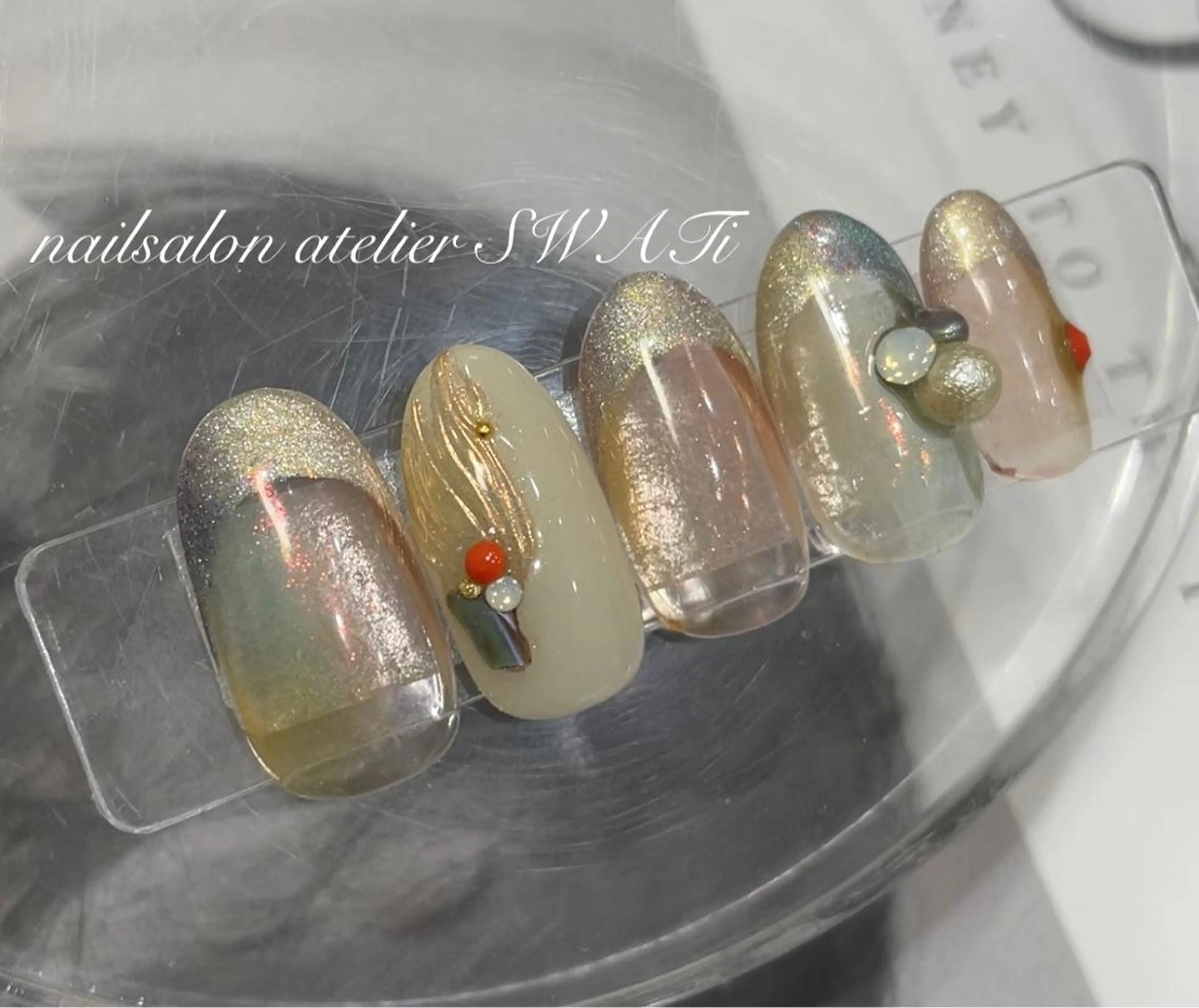 ネイル フレンチネイル ヘアーサロン大野所属・nailsalon SWATiのネイルデザイン