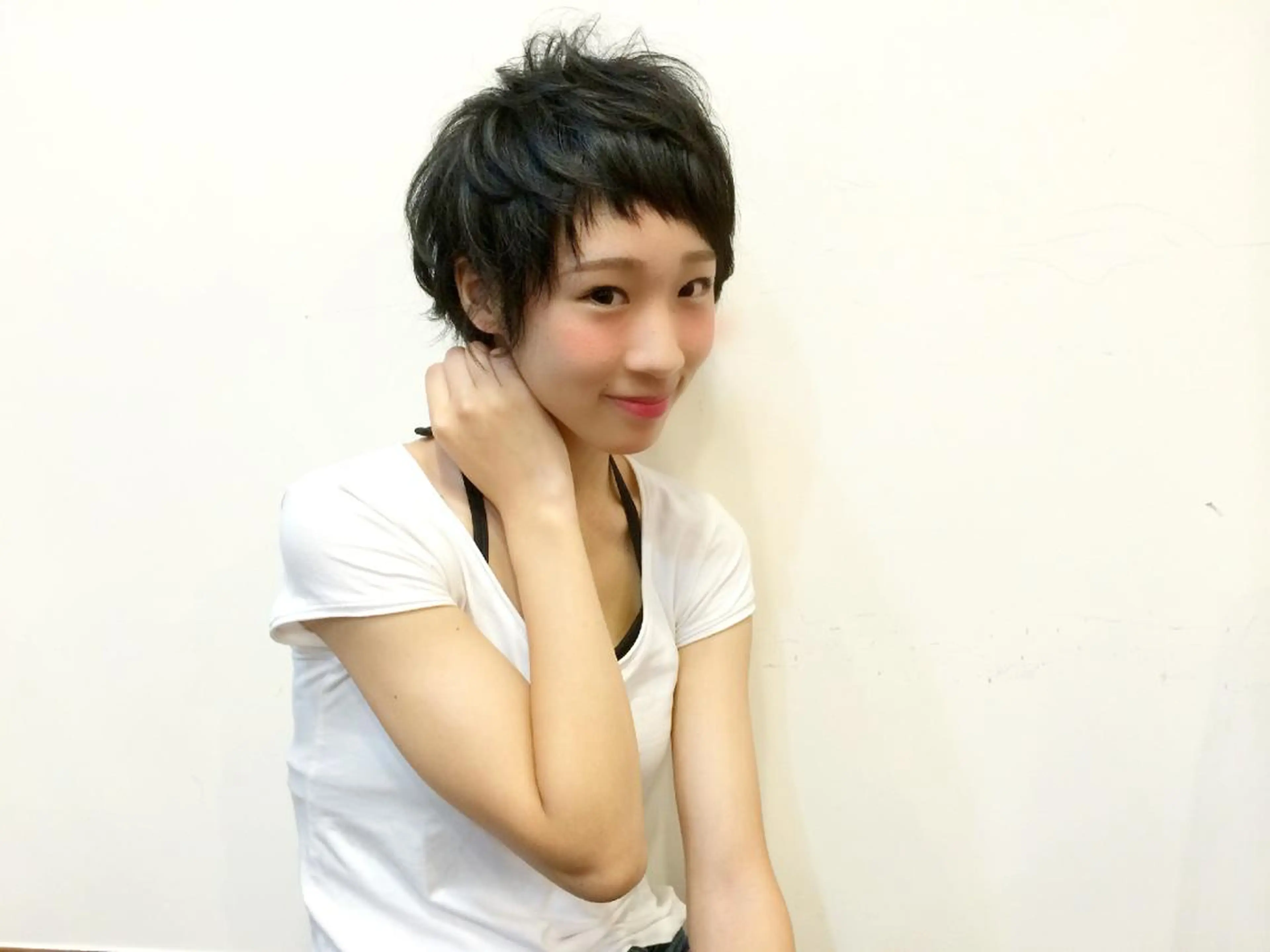 ショート 横井伴典　矢場町 メンズパーマ/カットのヘアスタイル