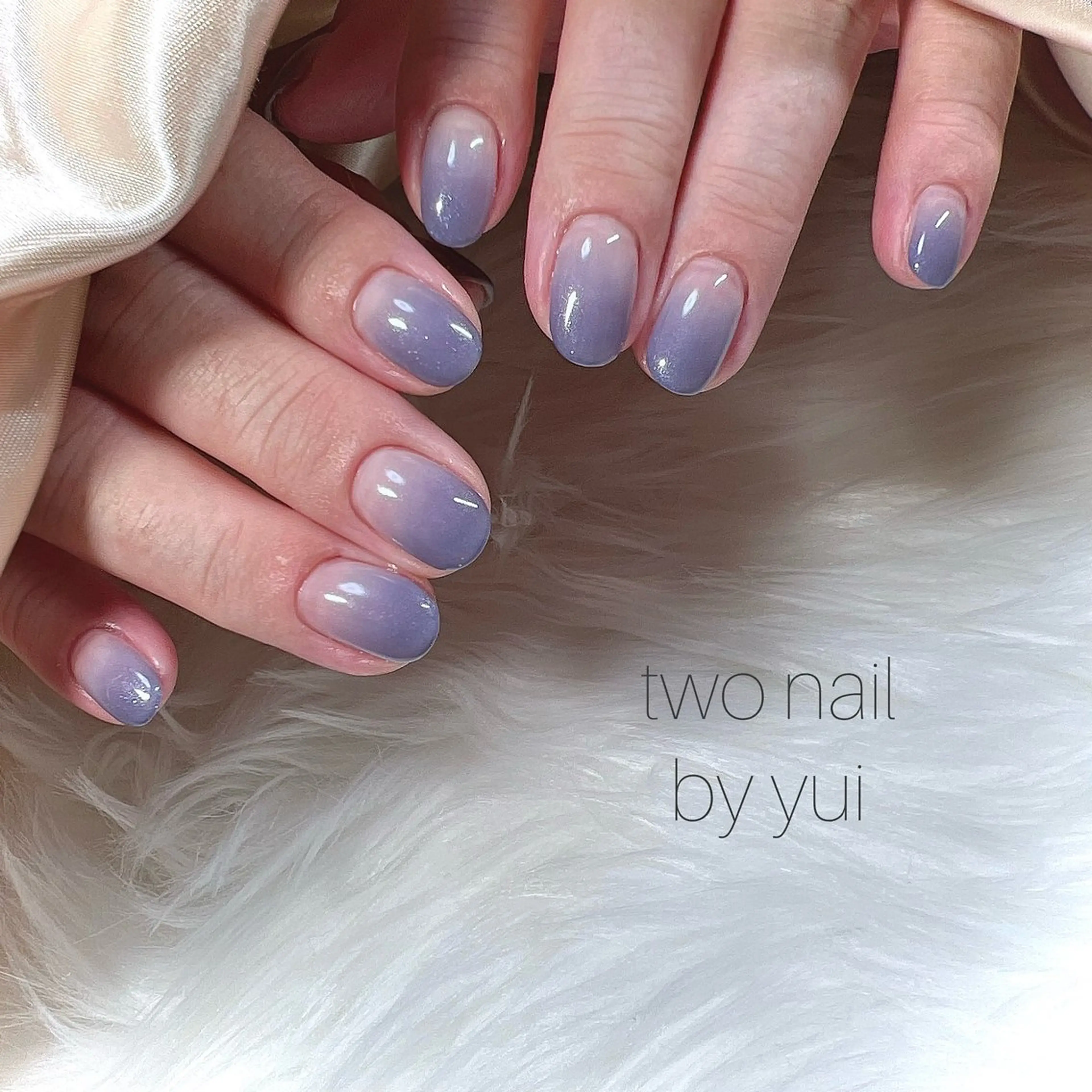 ネイル ネイルチップ ホワイト ハンドネイル two nailのネイルデザイン