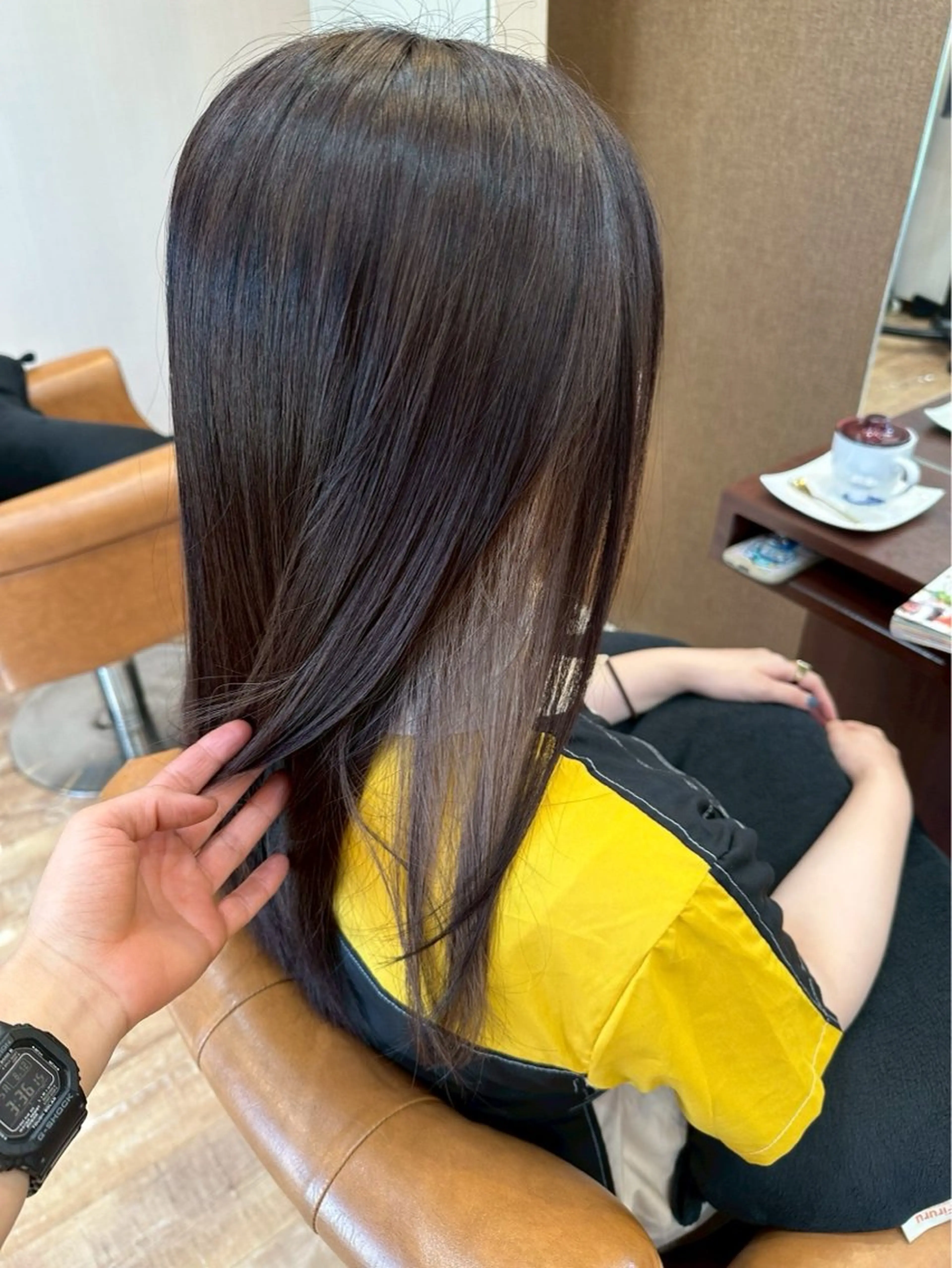 セミロング TSUBASA/ 韓国ヘアAFLOATのヘアスタイル