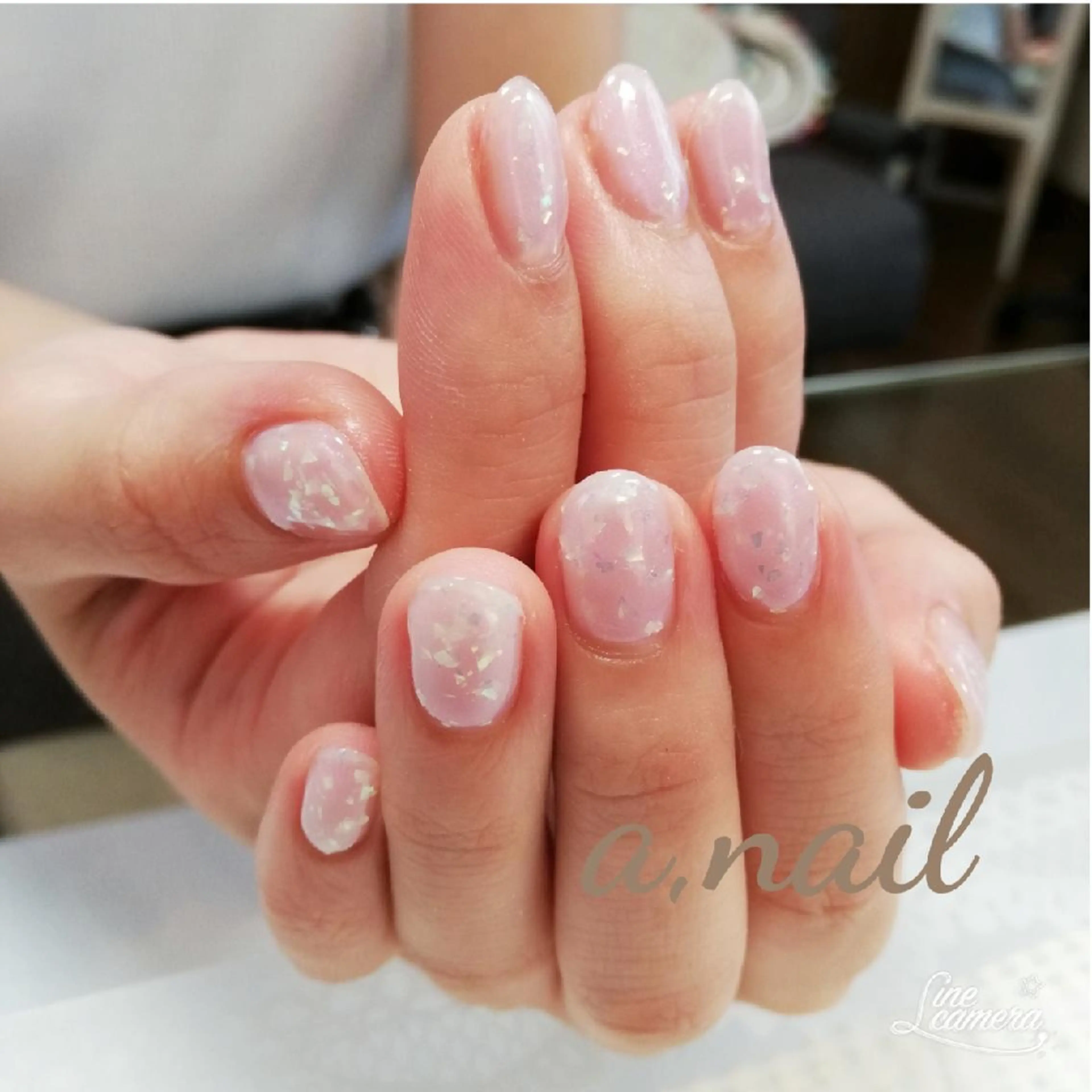 ネイル オーロラネイル ワンカラーネイル ハンドネイル ネイルサロン エーネイルのネイルデザイン