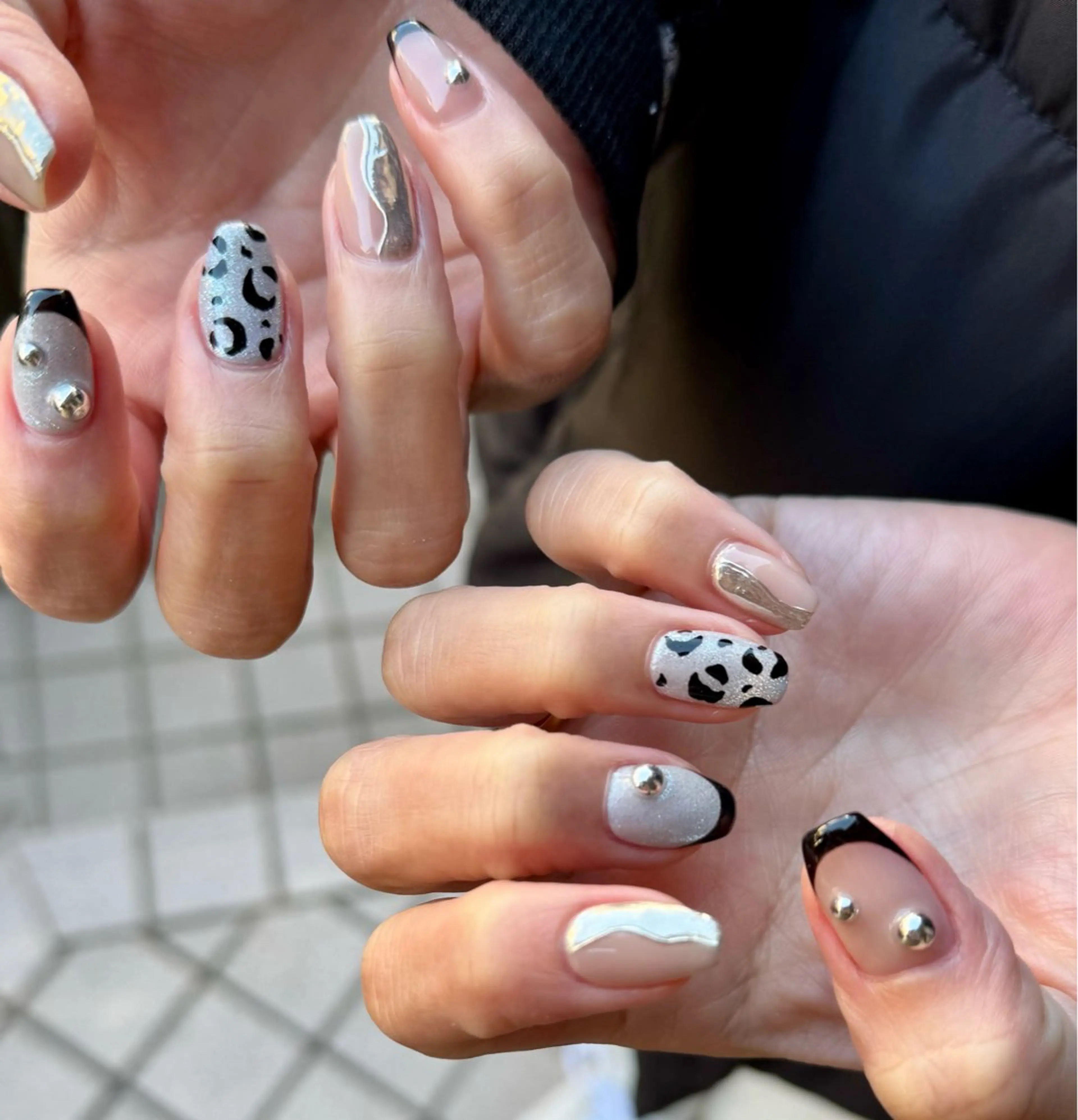 ネイル アニマル柄 ハンドネイル Blé nailのネイルデザイン