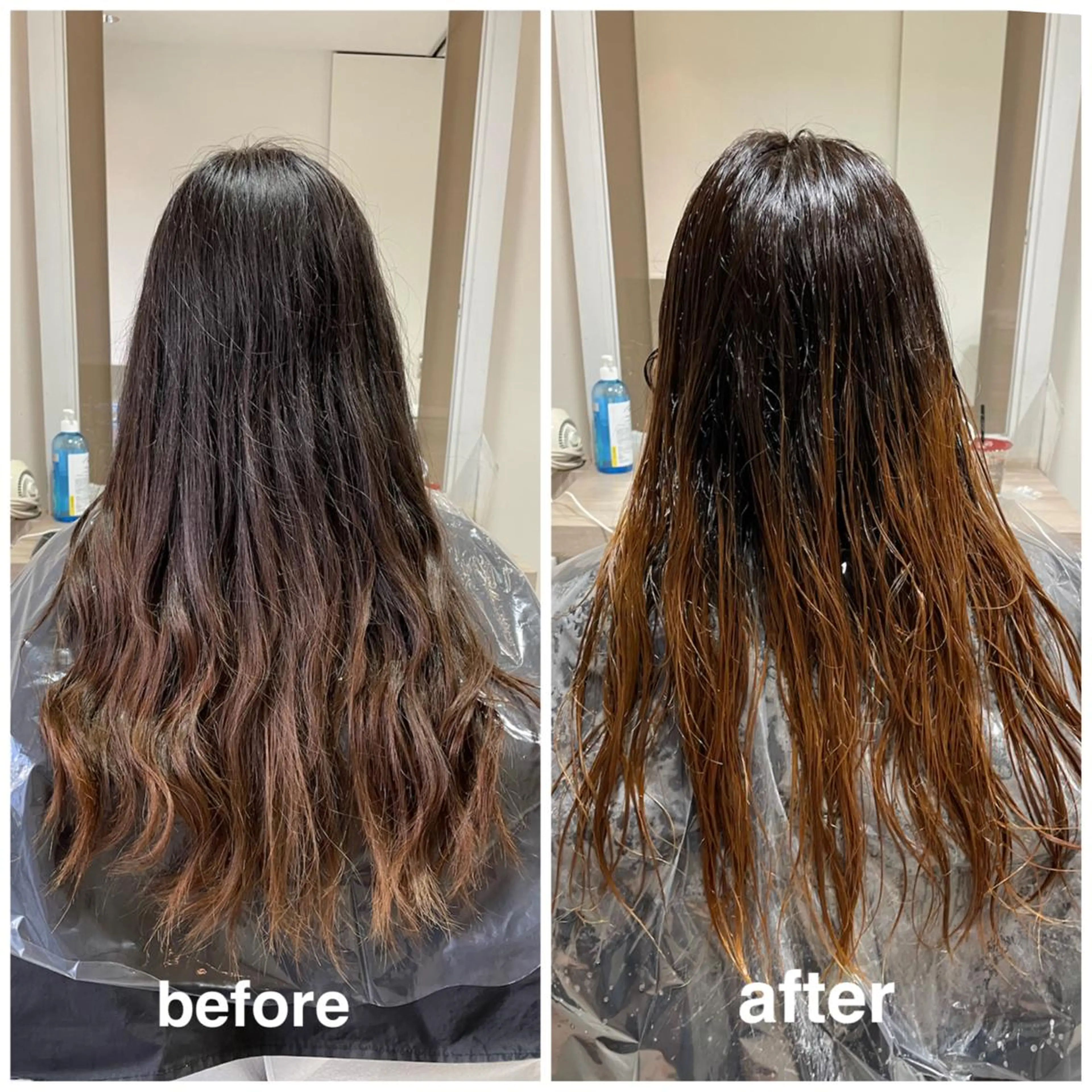 カラー ブリーチ ブリーチなしカラー Hair salon　Sui所属・ハッシュカット 暖色カラー/伊藤菜月のヘアスタイル