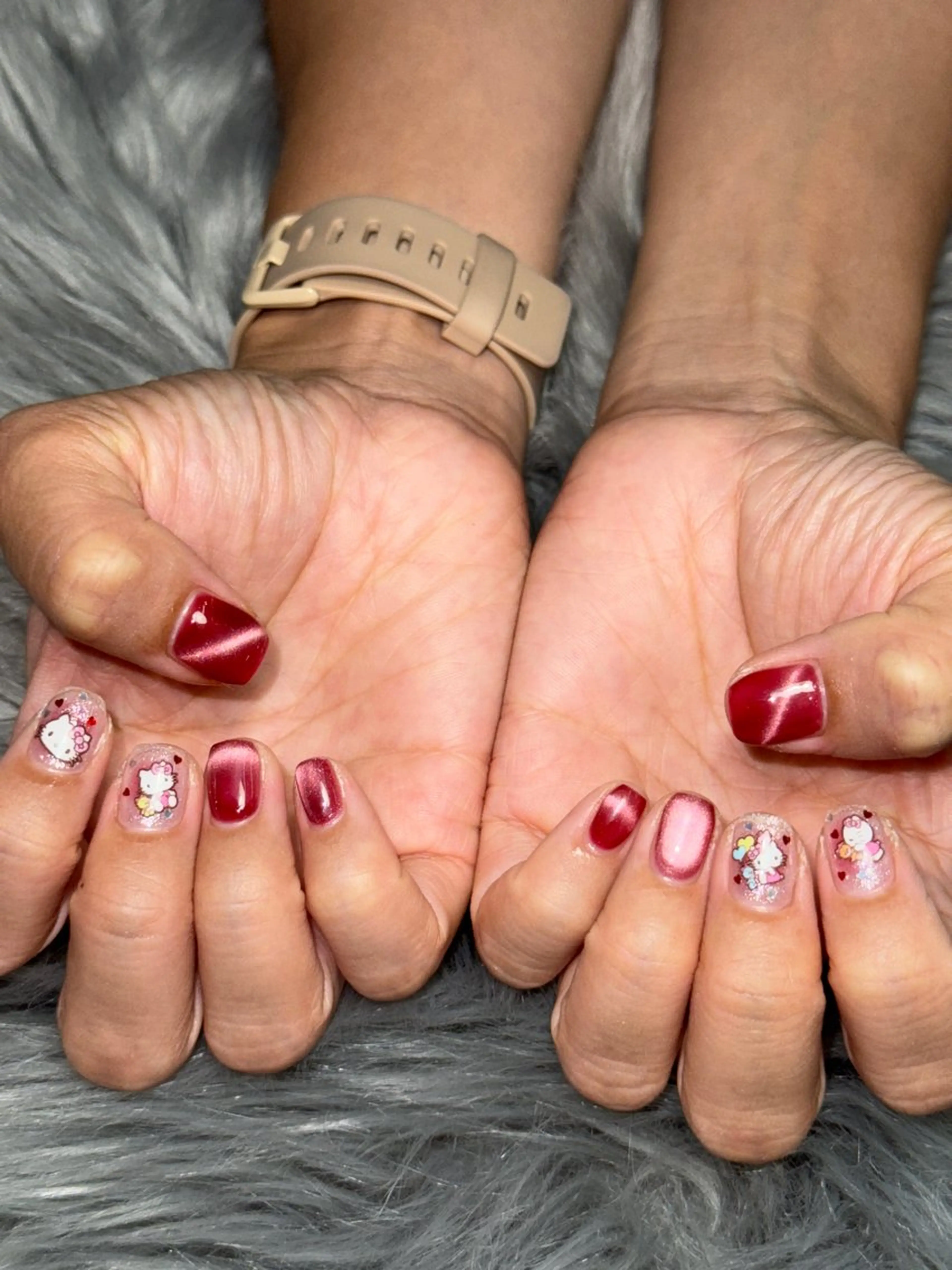 ネイル ハンドネイル Momoka 🍑🎀のネイルデザイン