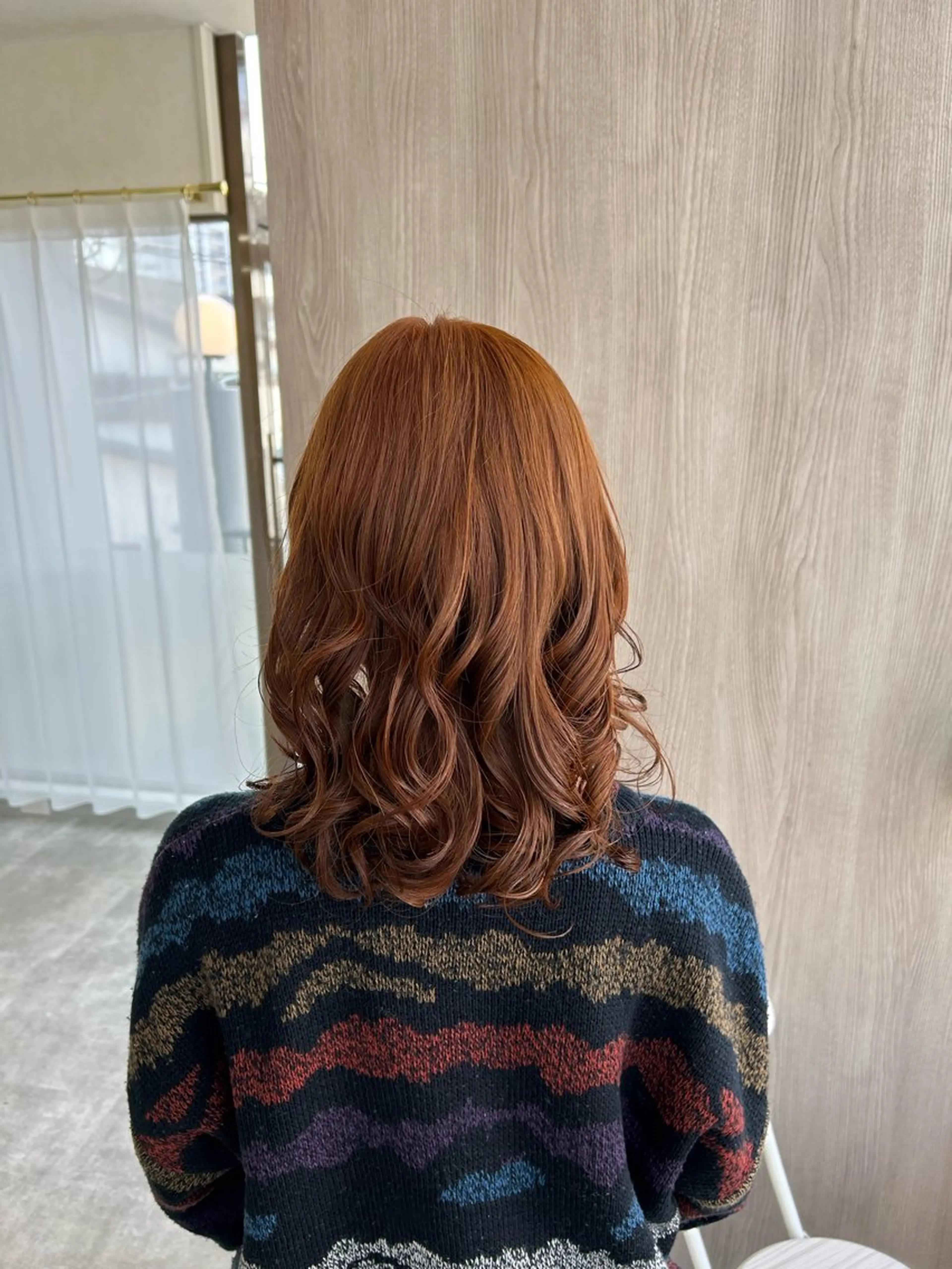 ミディアム カラー パーマ ブリーチ ブリーチなしカラー suri-ru hair【スリールヘアー】所属・FURUSAWA AOIのヘアスタイル