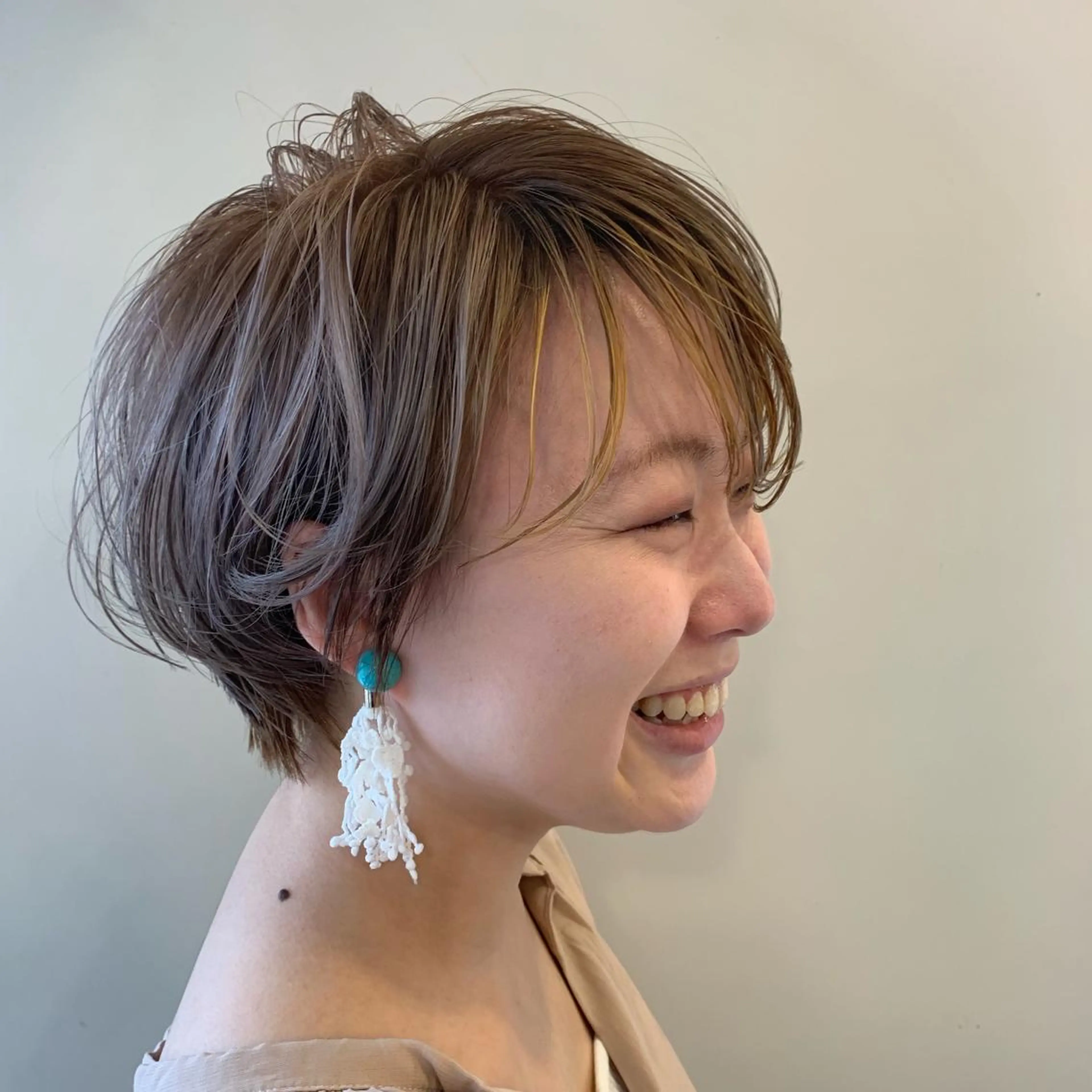 ショート ヘアカラー sea's所属・ヒラカホ/矢場町/ ブリーチ/似合わせのヘアスタイル