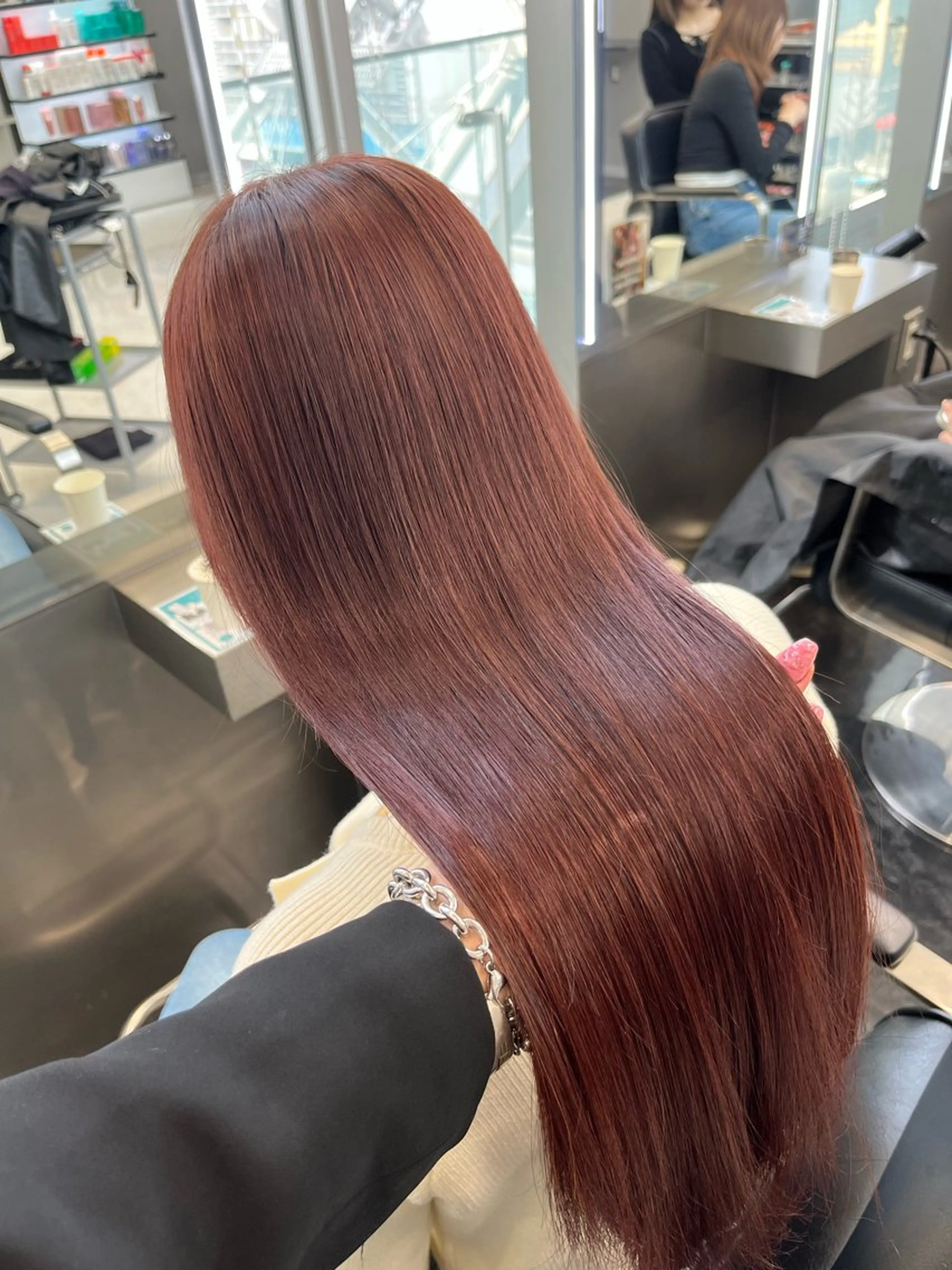 ロング 髪質改善 トリートメント トリートメント ハイトーン/透明感 髪質改善/rinaのヘアスタイル