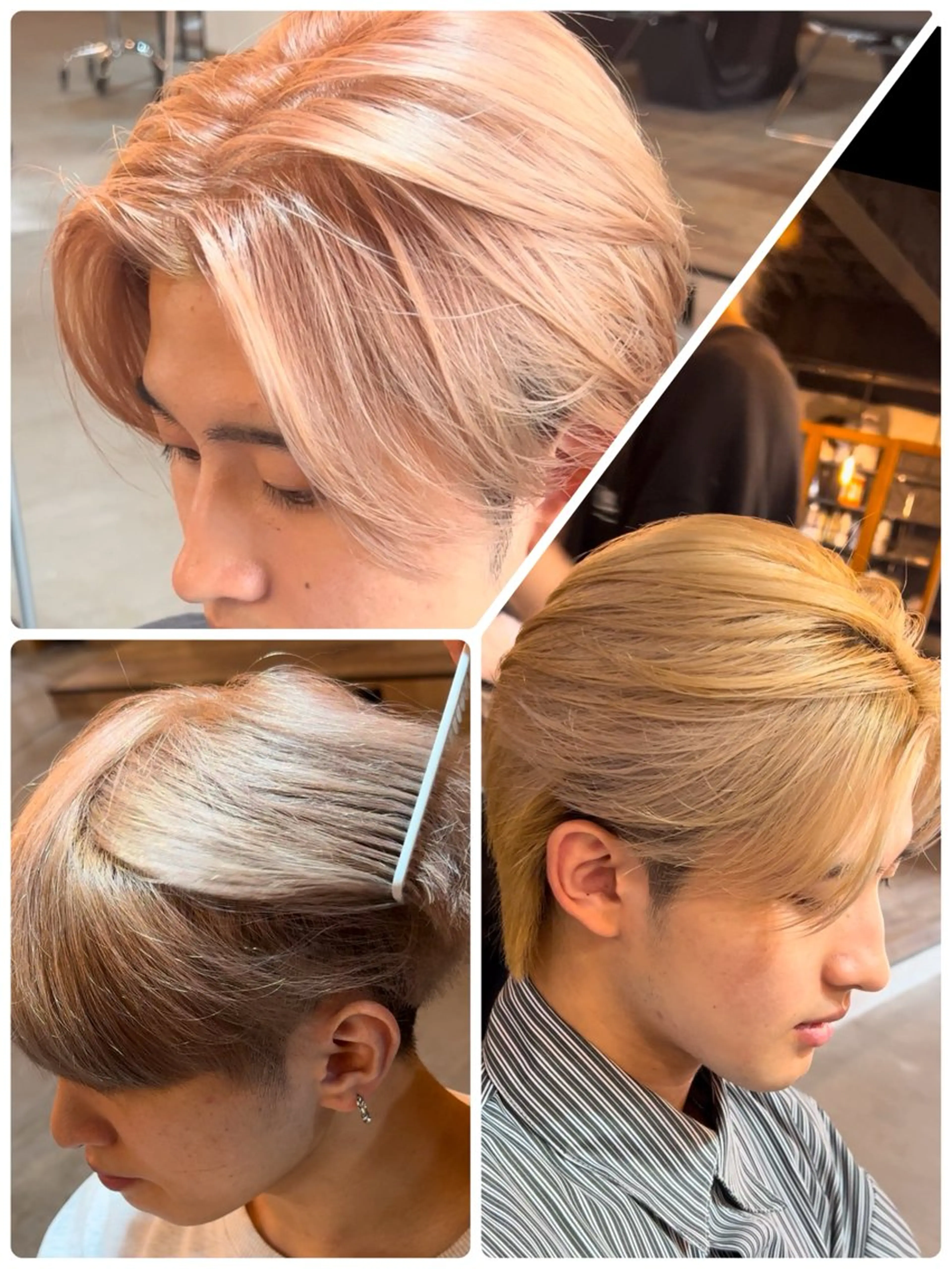 カラー シャドウ/縮毛矯正 メンズカット/みのるのヘアスタイル