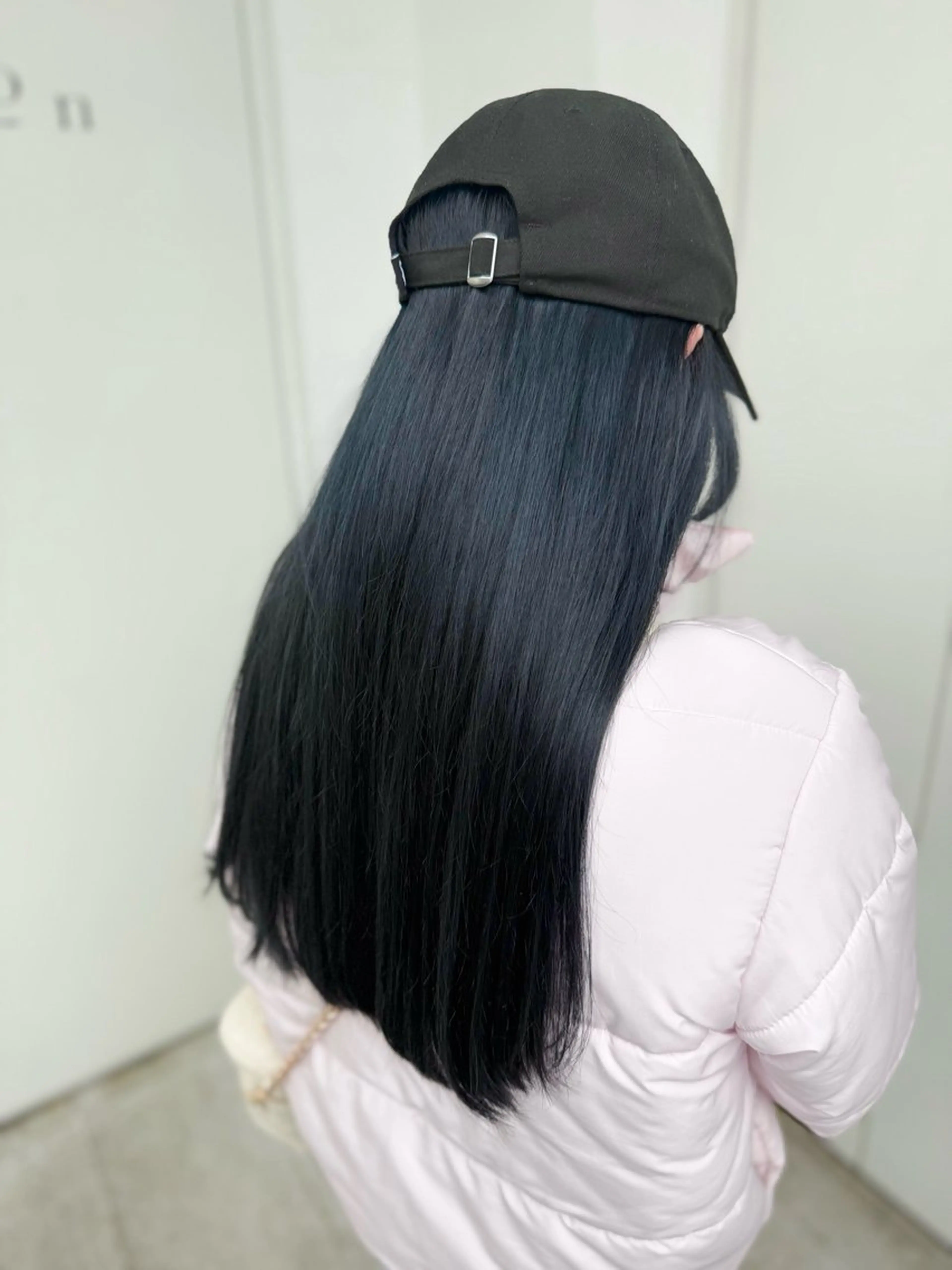 ロング カラー ヘアアレンジ 黒髪 ブリーチ ブルーカラー ブルーブラック 透明感カラー 🦋🫧艶髪カラー 🫧🦋あいりのヘアスタイル