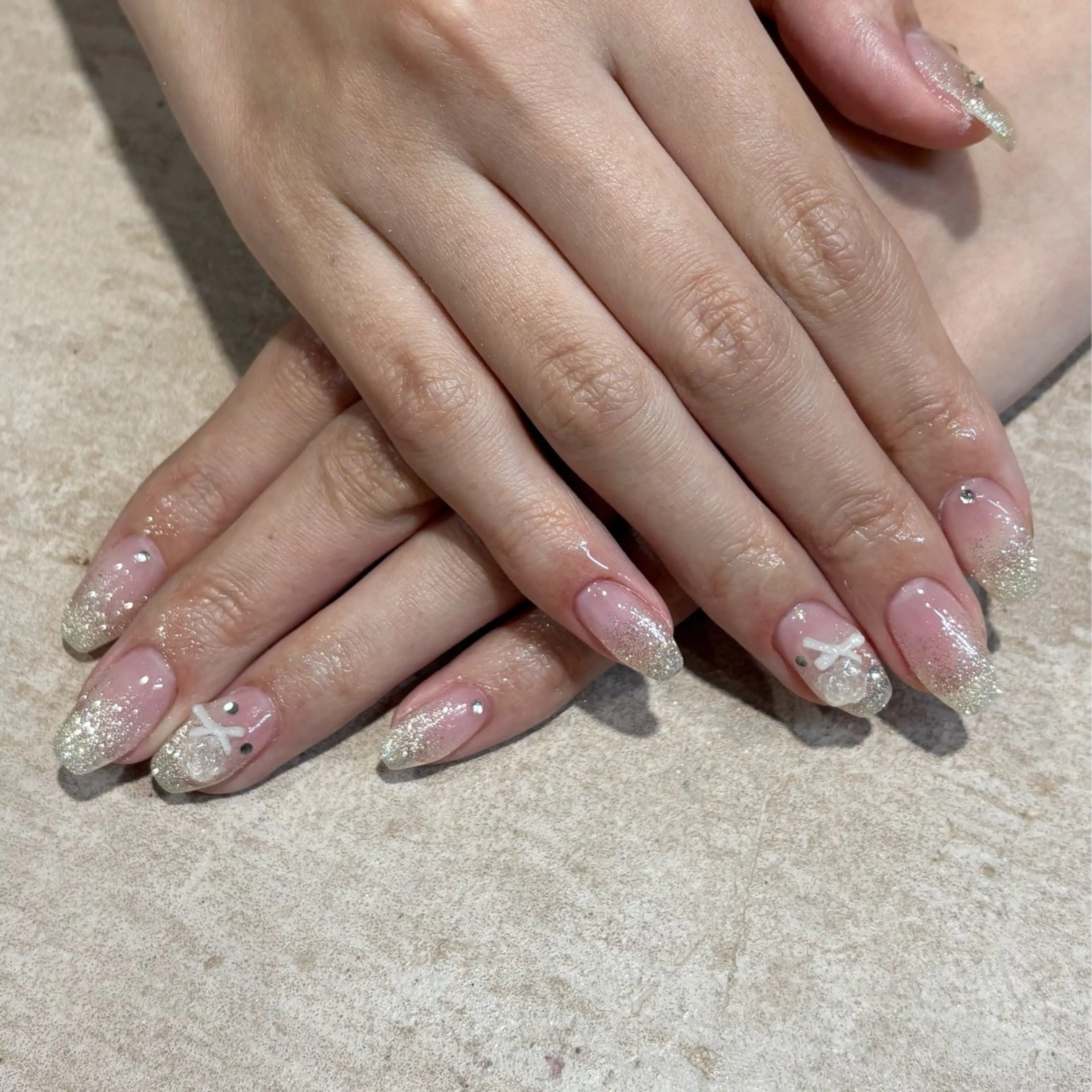 ネイル リボン モデル様募集中♡ Kokomi🍮のネイルデザイン