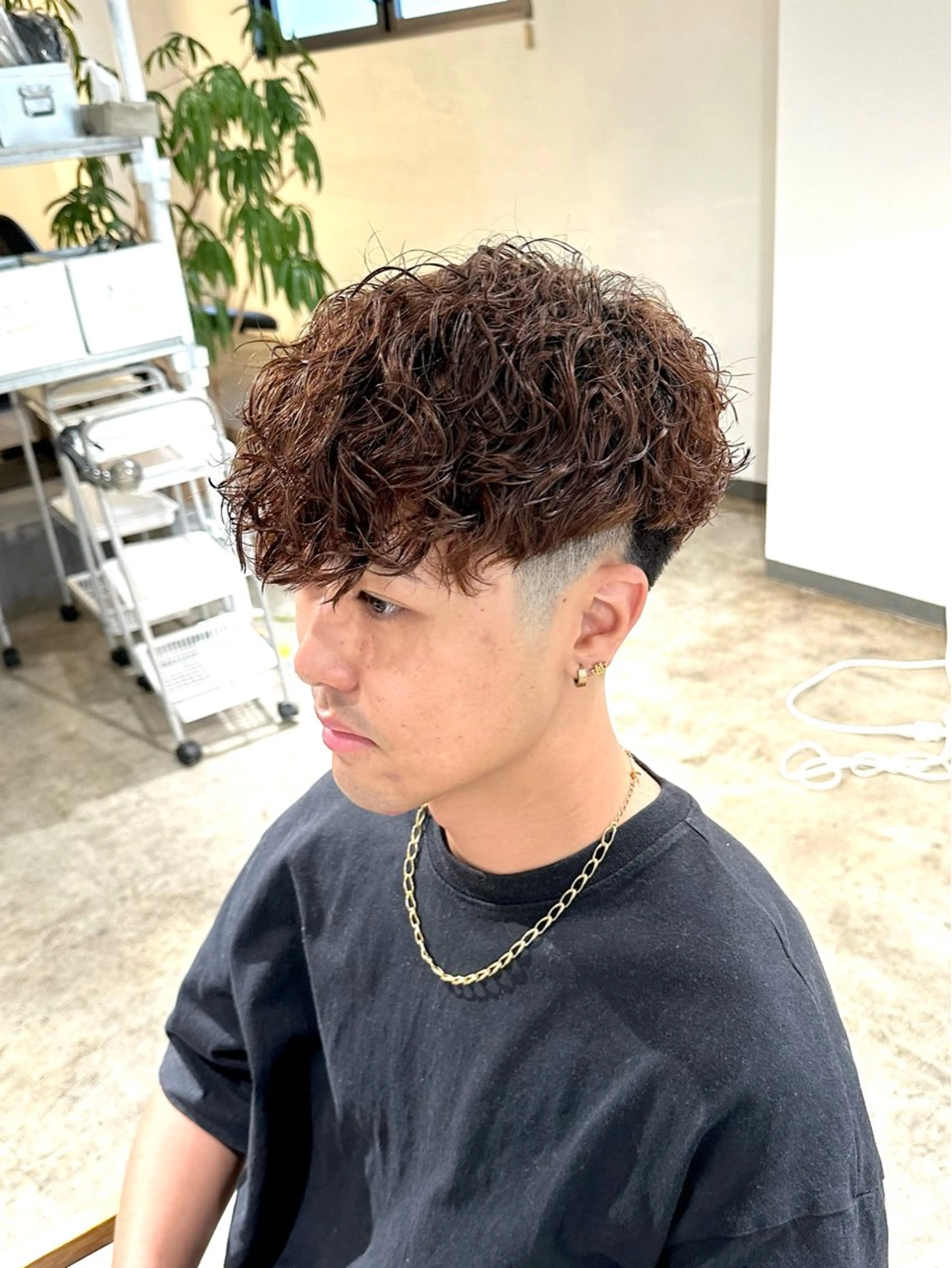 パーマ メンズ メンズパーマ スペインカール カット パーマ トリートメント 骨格補正施術/メンズ 専門美容師/YUYAのヘアスタイル