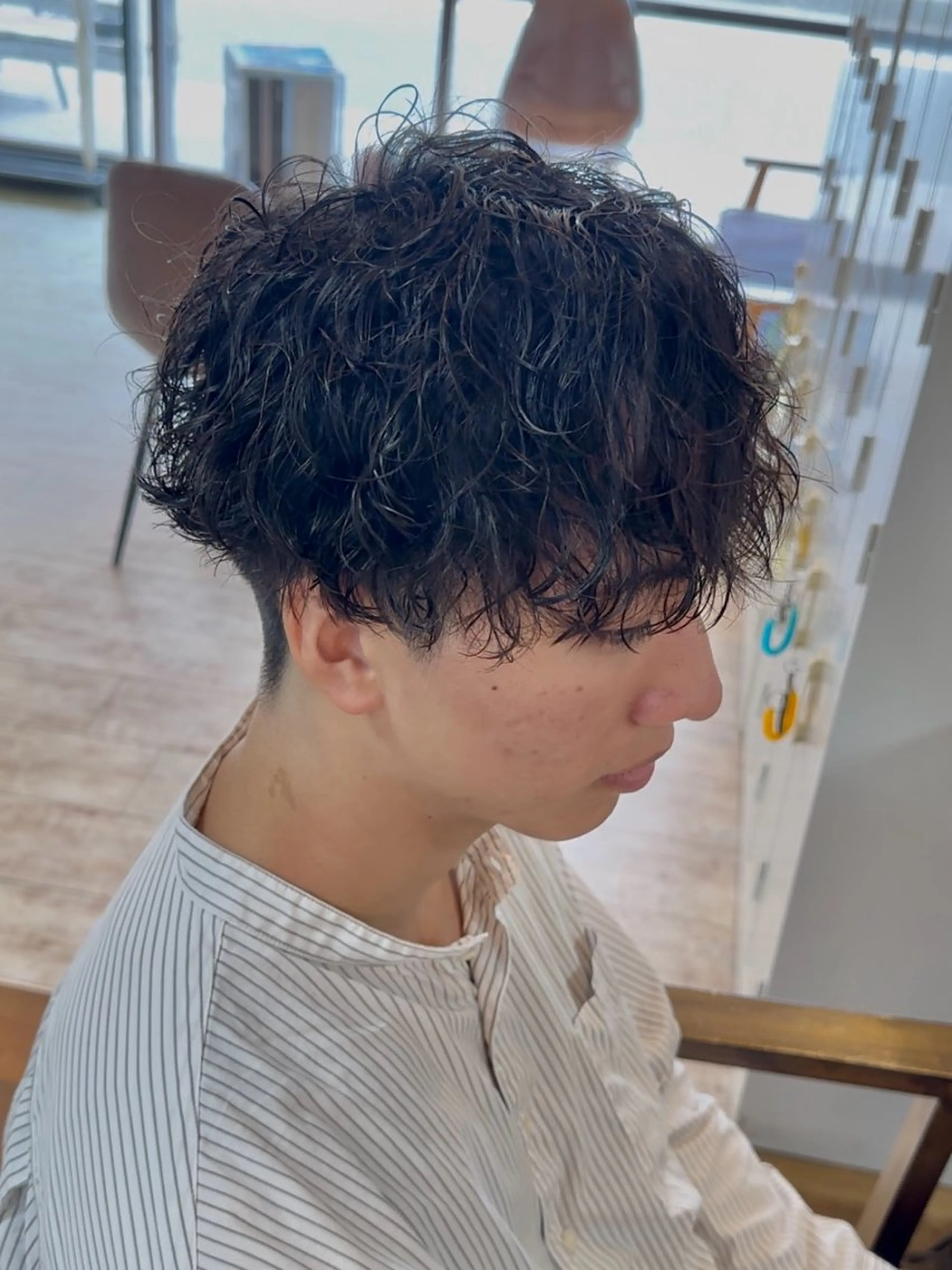 ショート パーマ カット パーマ ウエチ シオミ 金沢文庫のヘアスタイル