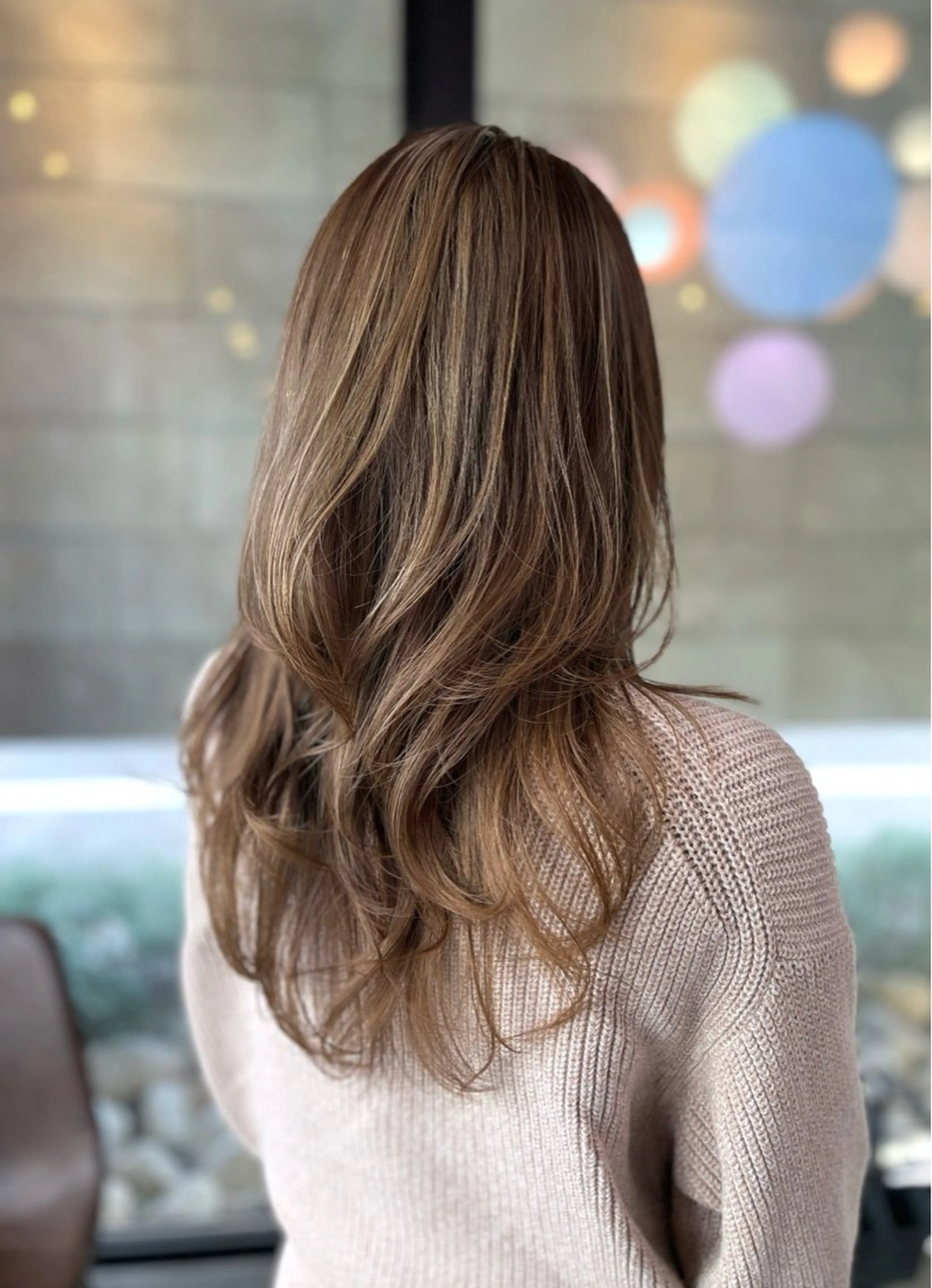 ロング カラー ハイライトカラー ハイライト カット ヘアカラー lolonois池田 /レイヤー/郷田遥のヘアスタイル