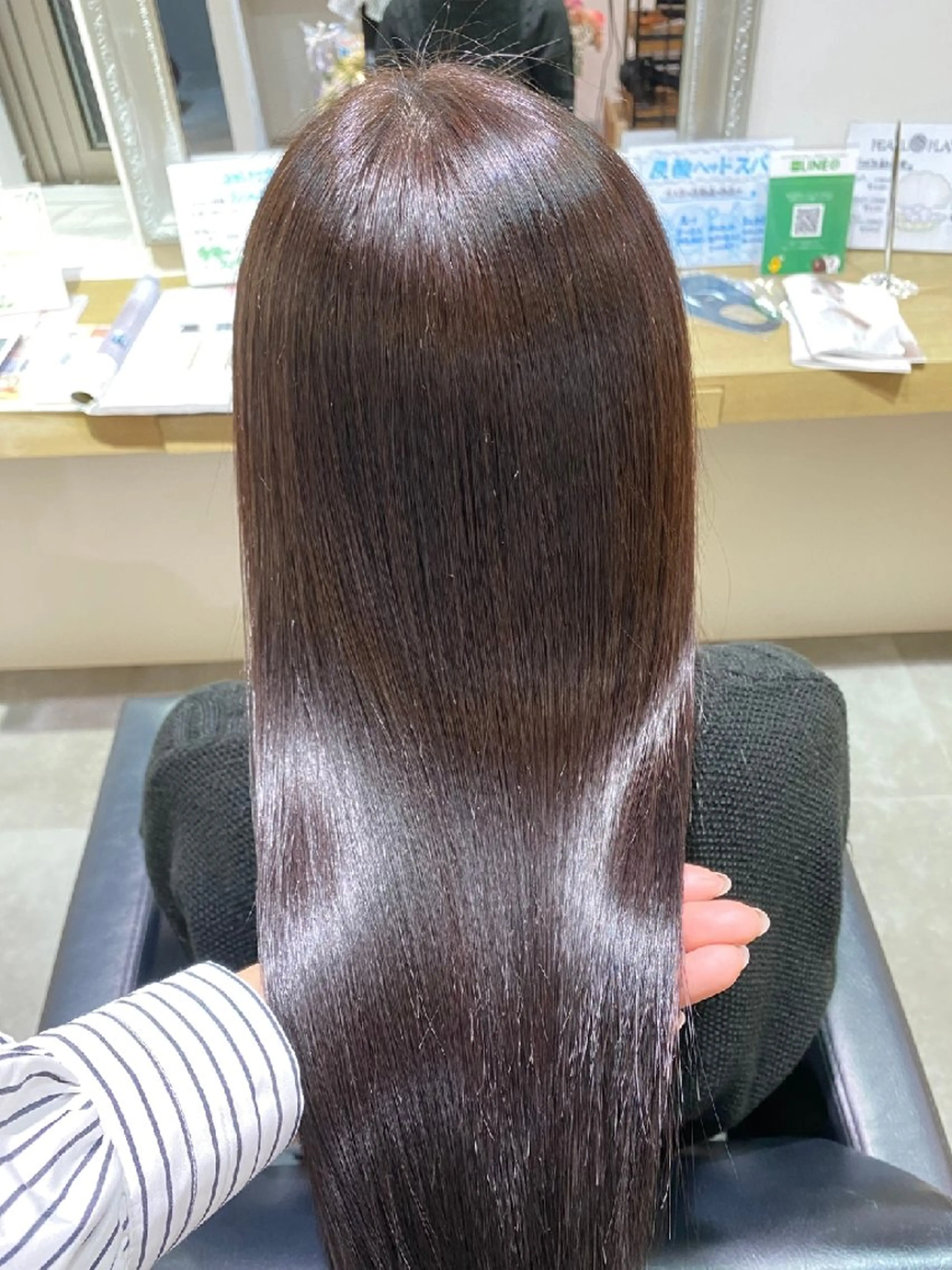 ロング カラー ヘアカラー トリートメント アイブロウ/艶カラー ‪/yune🍒のヘアスタイル