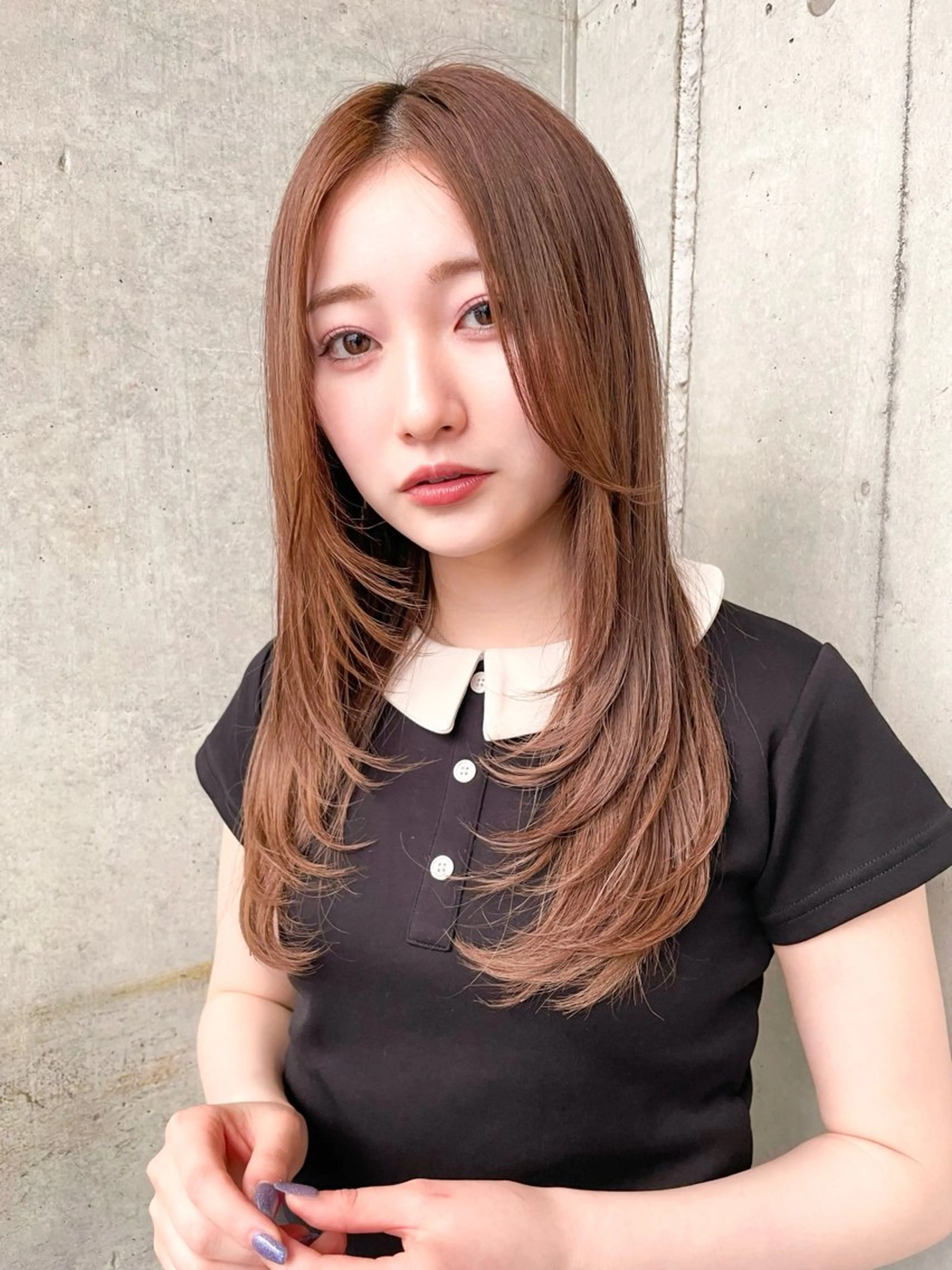 ロング カラー カット ヘアカラー トリートメント 韓国ヘア🇰🇷 レイヤー/芝春樹のヘアスタイル